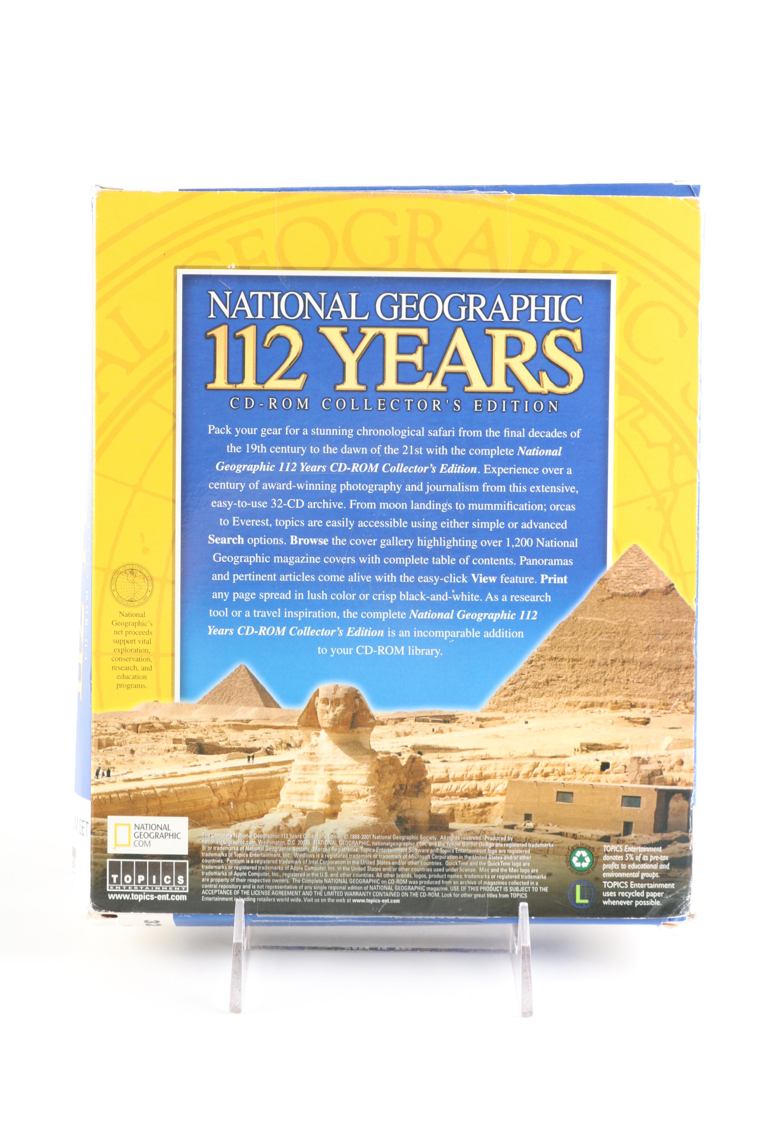 "National Geographic 112 Years" 32 CD-ROM Box Set