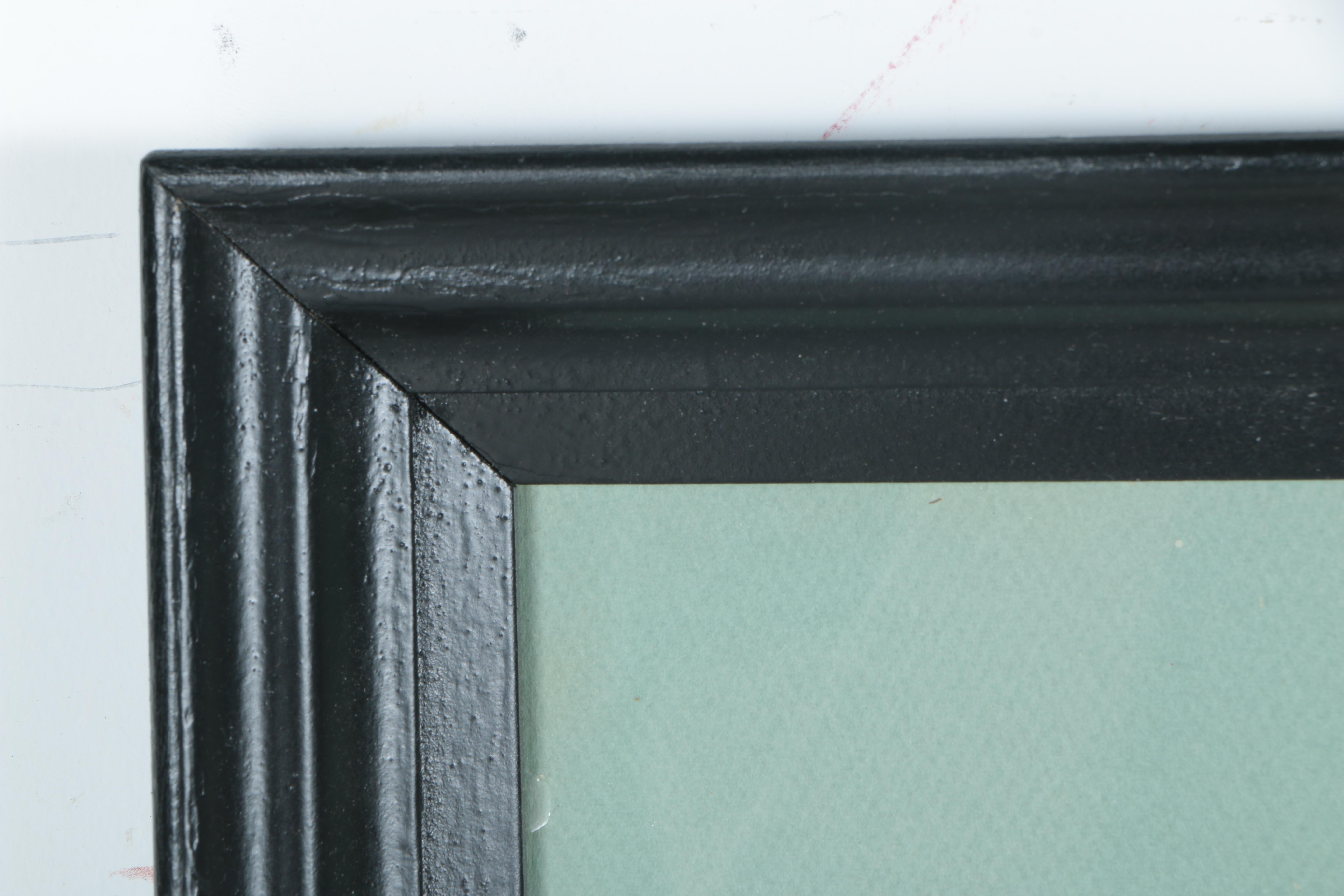 After C. Williams Hand Colored Lithograph on Paper "Landscape with Arcade"