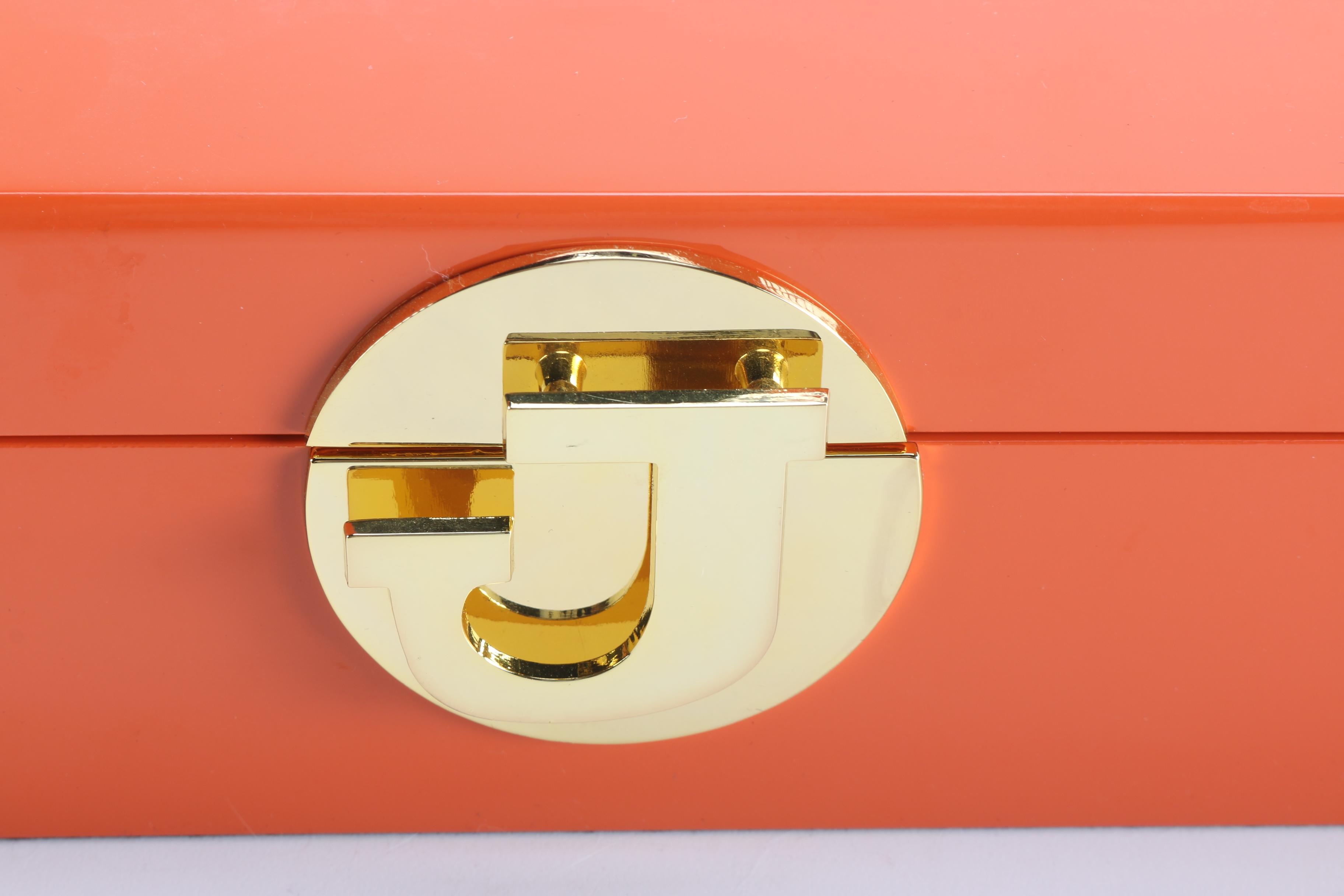 "C Wonder" Jewelry Box With Gold Tone Letter "J"