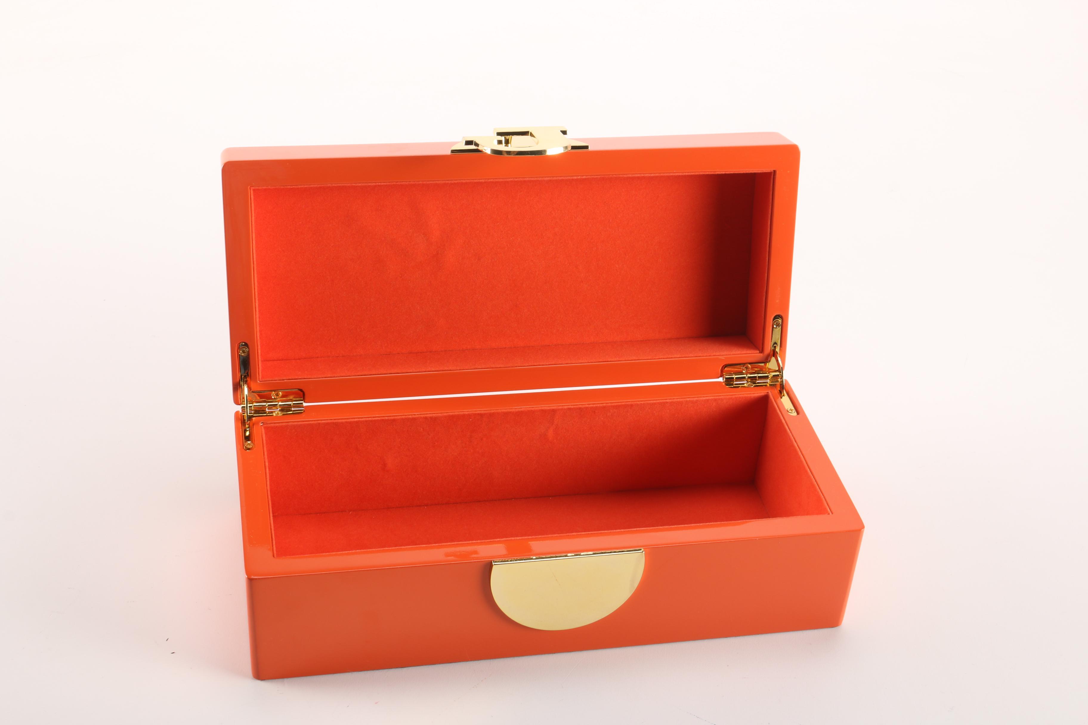 "C Wonder" Jewelry Box With Gold Tone Letter "J"