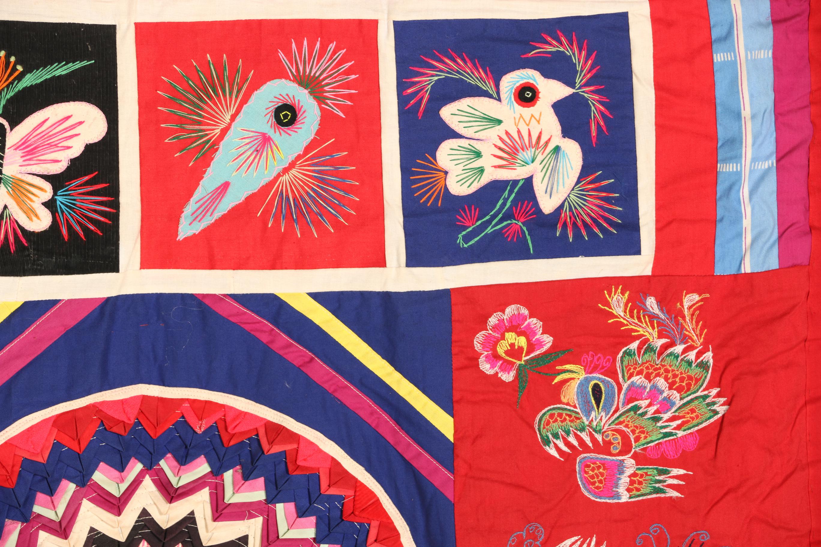 Folk Art Wall Hanging Tapestry