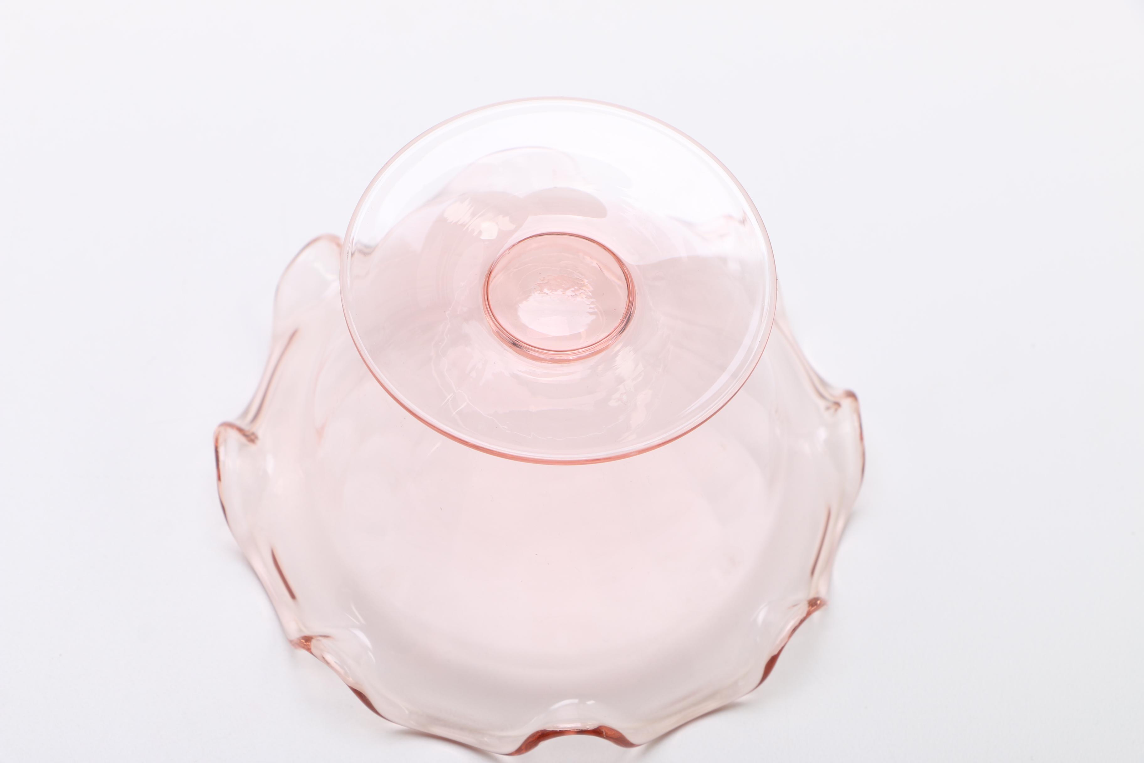 Pink Depression Glass Dessert Bowls