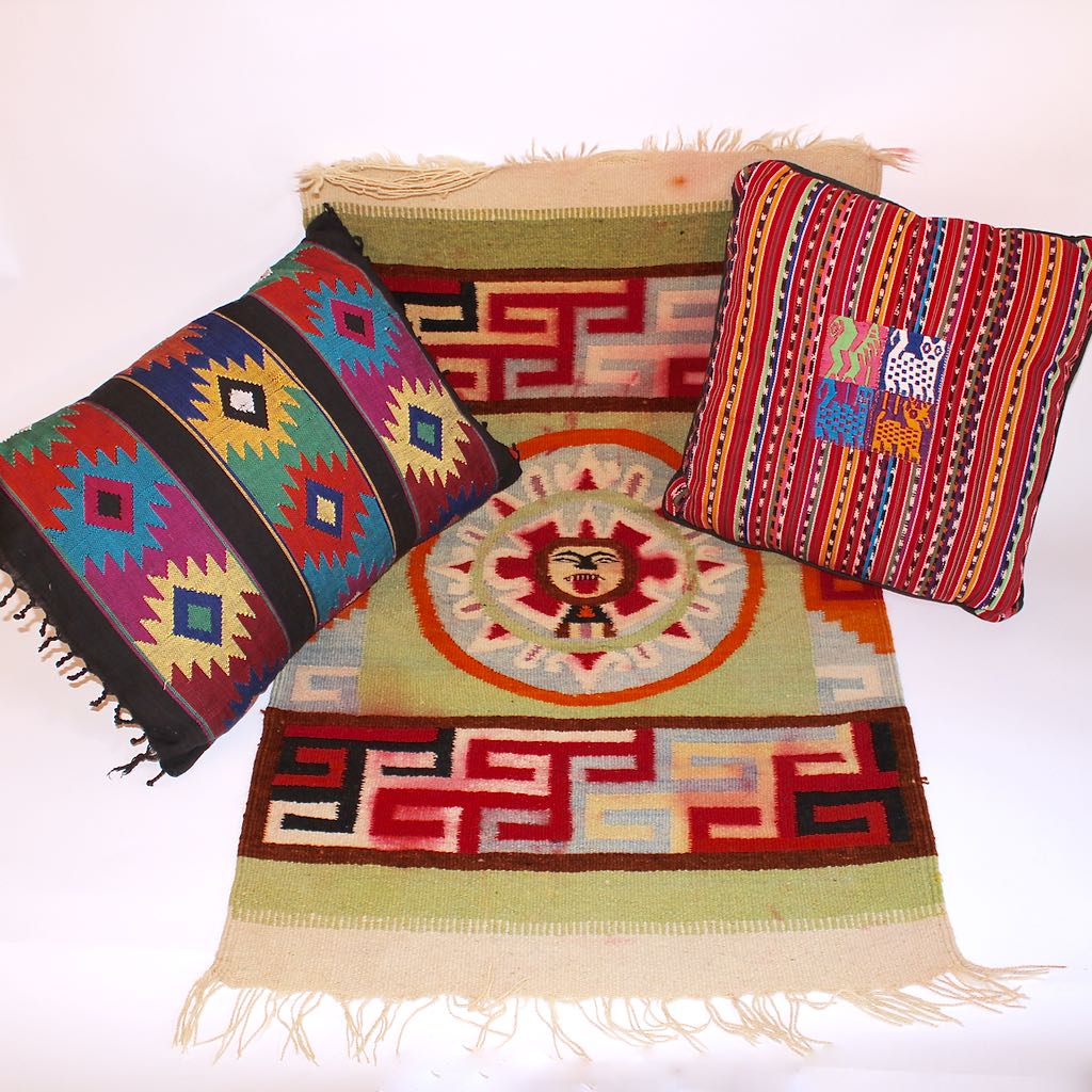 Zapotec Weaving and Coordinating Pillows