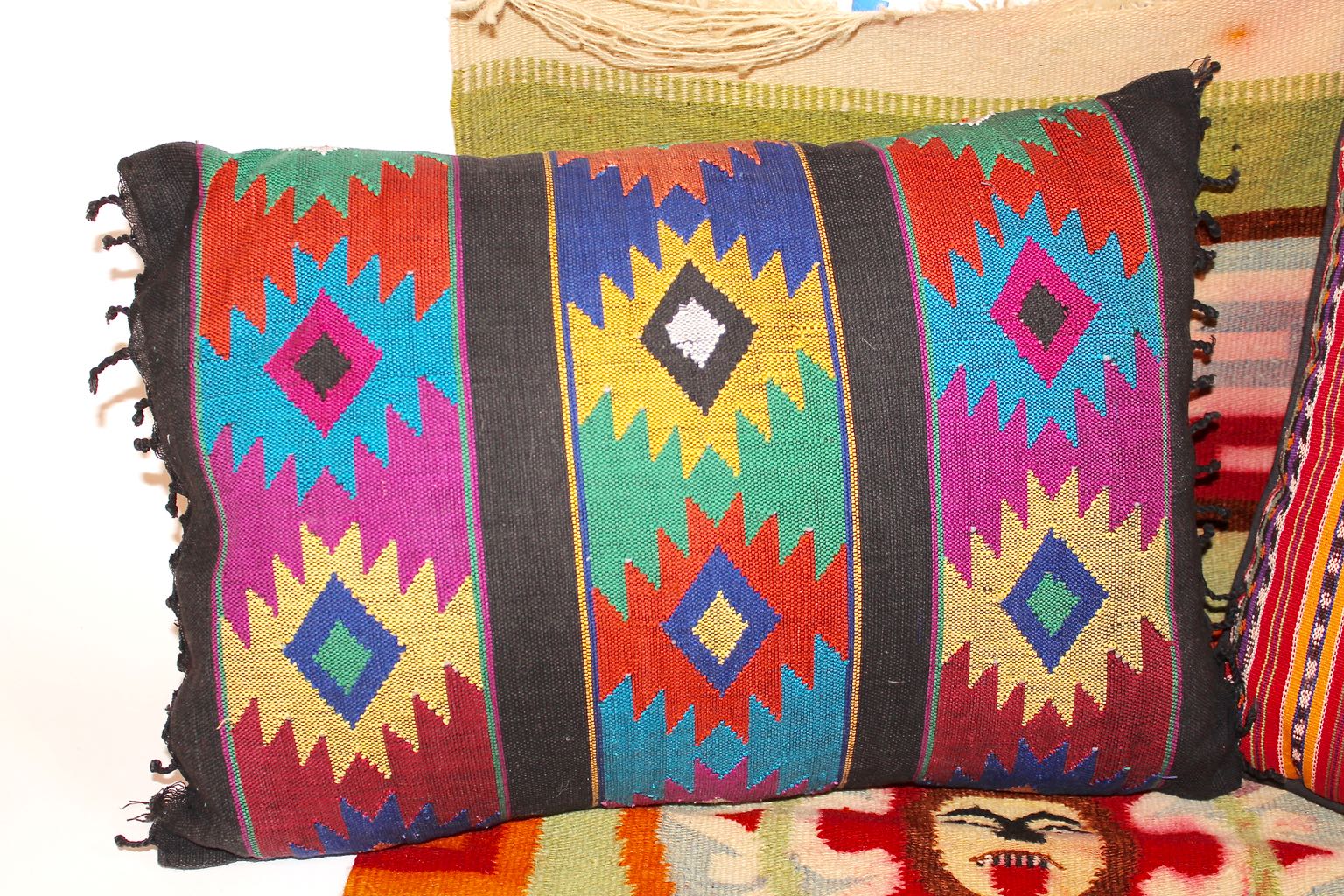 Zapotec Weaving and Coordinating Pillows