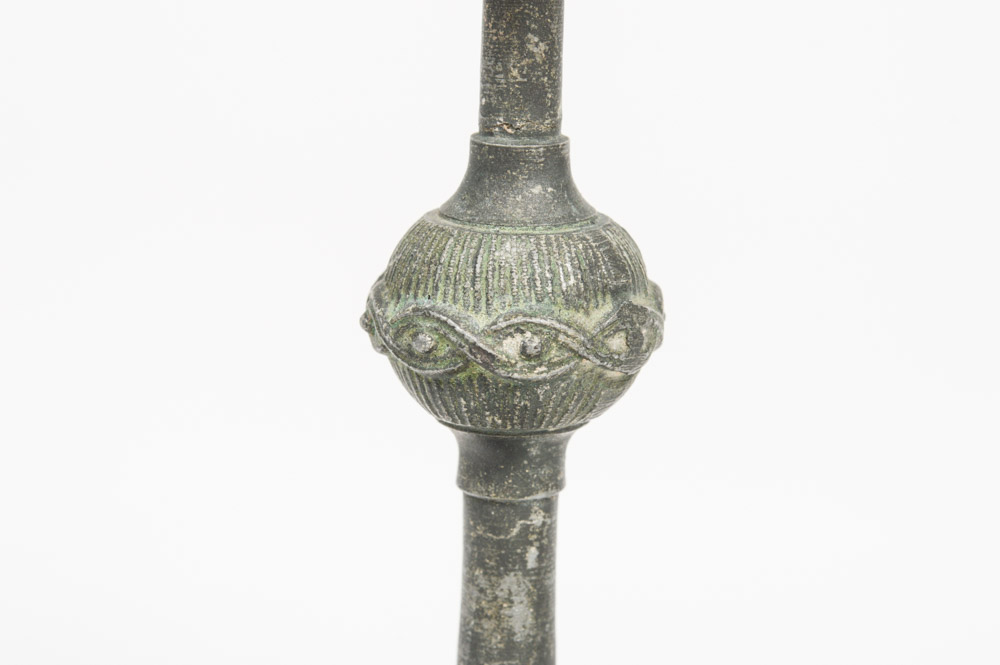 Two Antique Metal Candlesticks