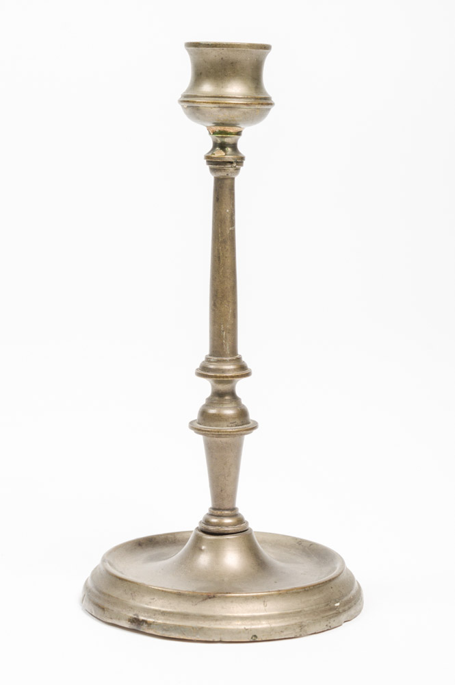 Two Antique Metal Candlesticks