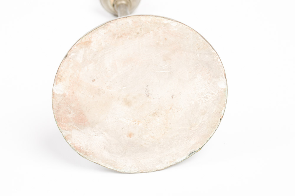 Two Antique Metal Candlesticks