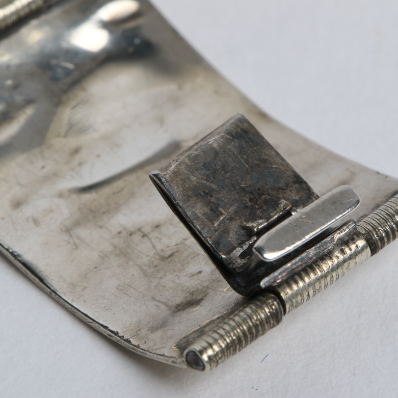 Vintage Sterling Silver Bull Fighting Motif Bracelet