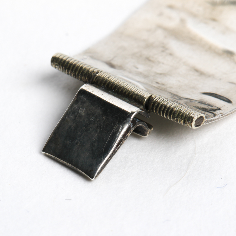 Vintage Sterling Silver Bull Fighting Motif Bracelet