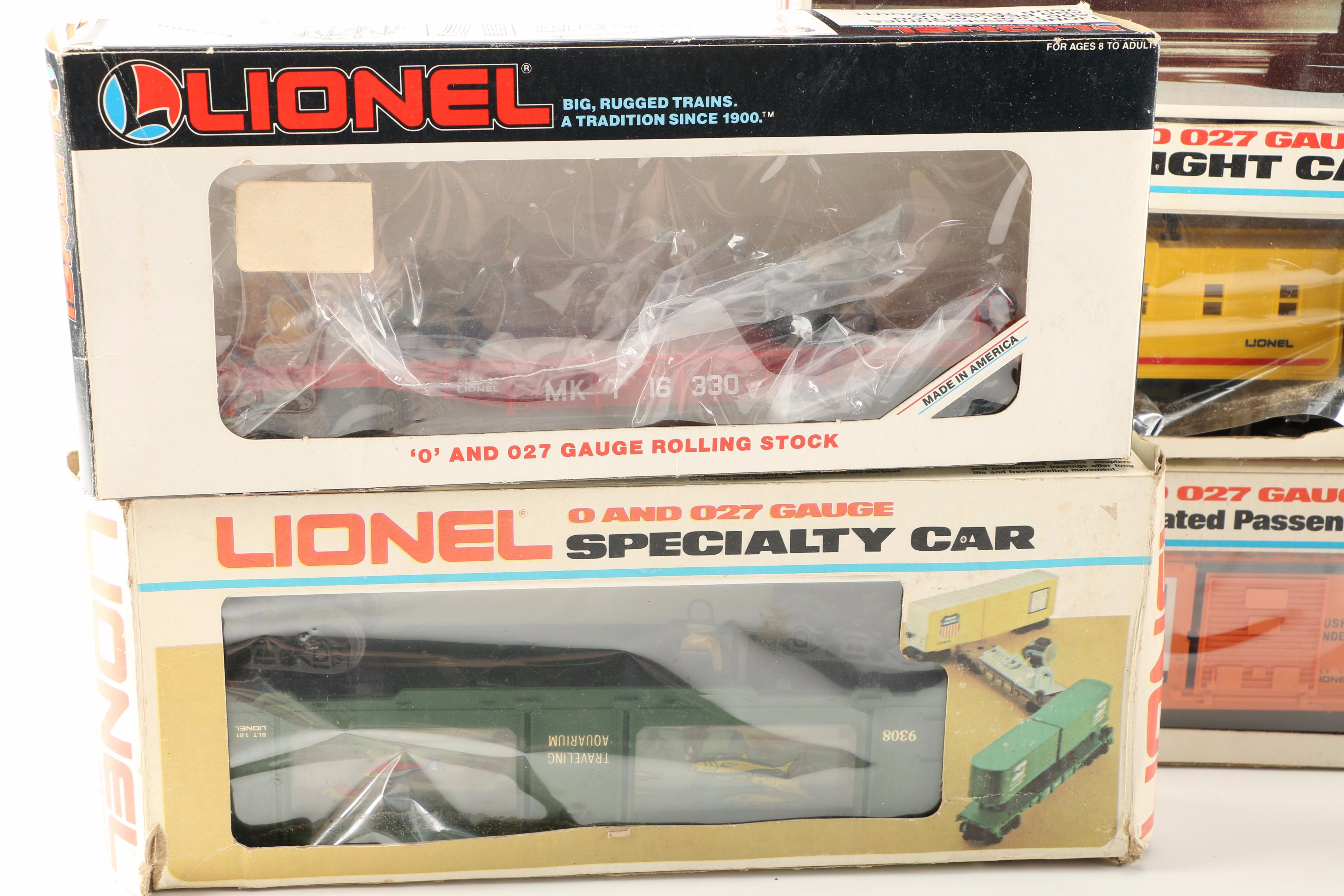 Vintage Lionel Train Cars, Tracks, and Accessories