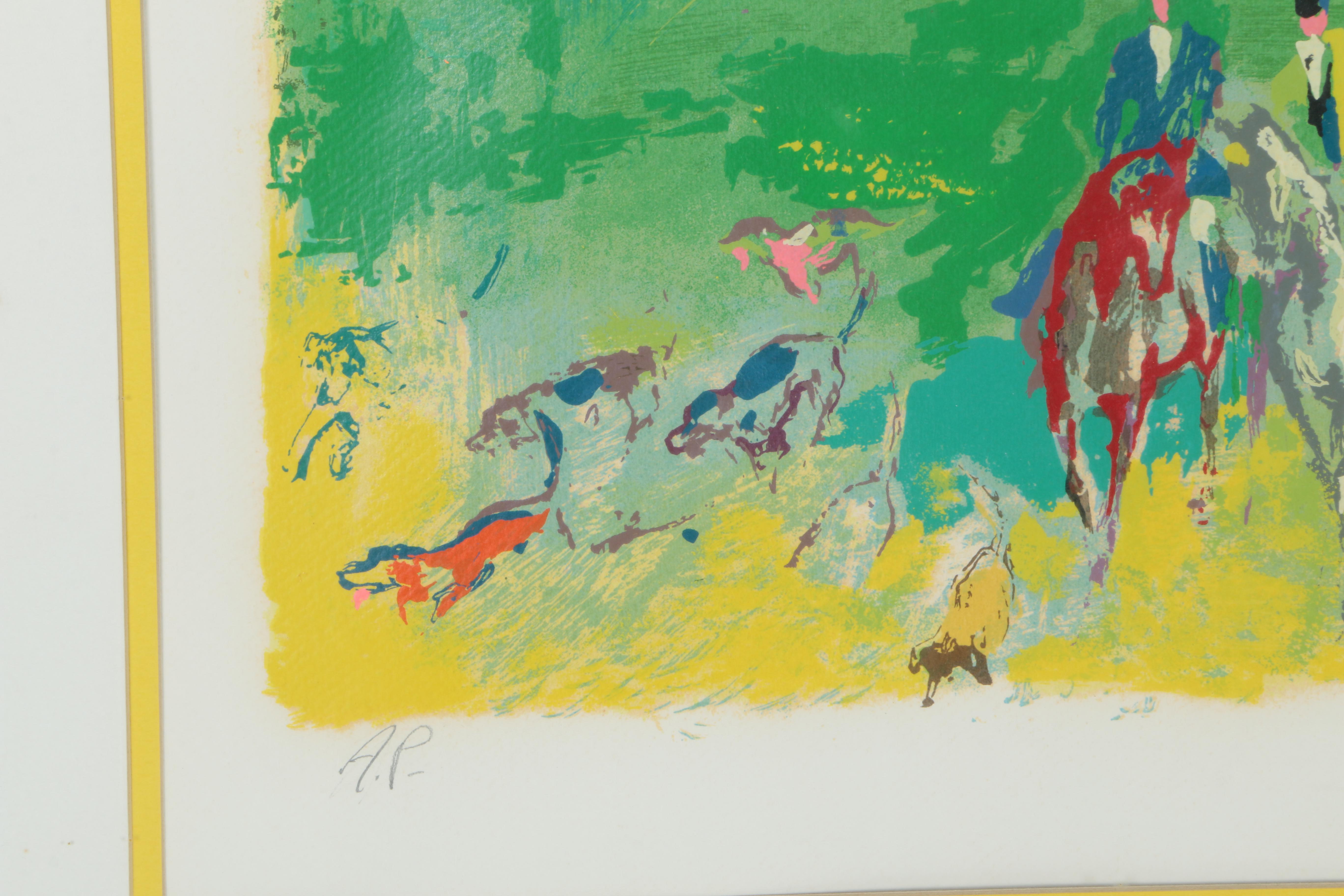 LeRoy Neiman Artist Proof Serigraph "Fox Hunt"