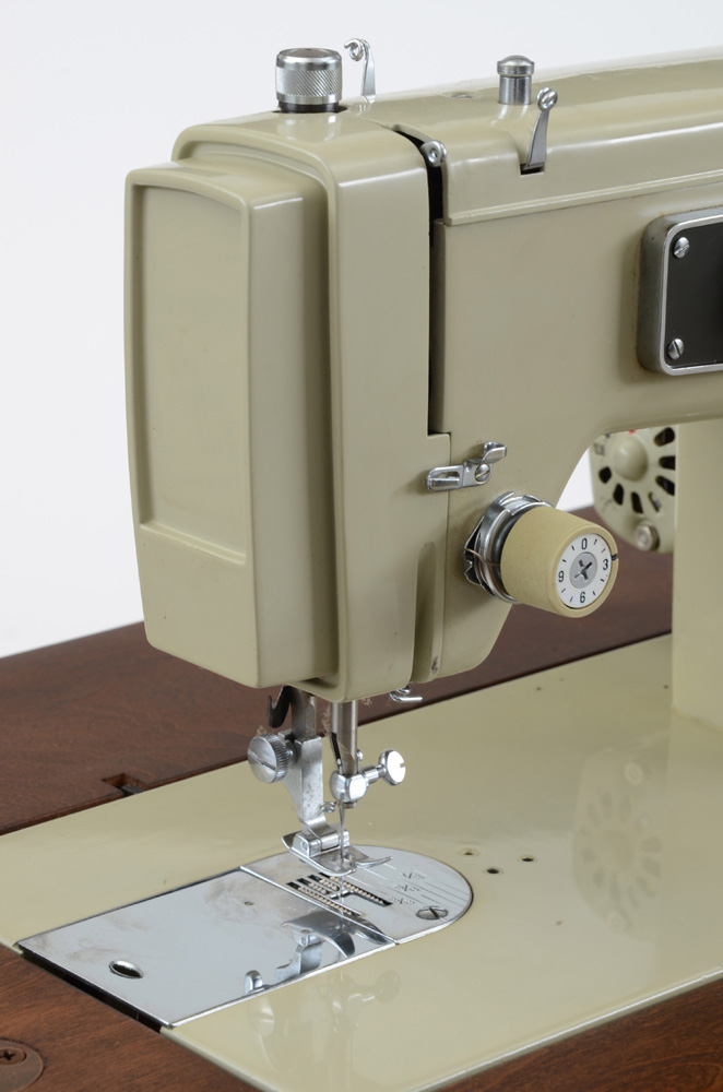 Sears-Kenmore Midcentury Vintage Sewing Machine with Cabinet