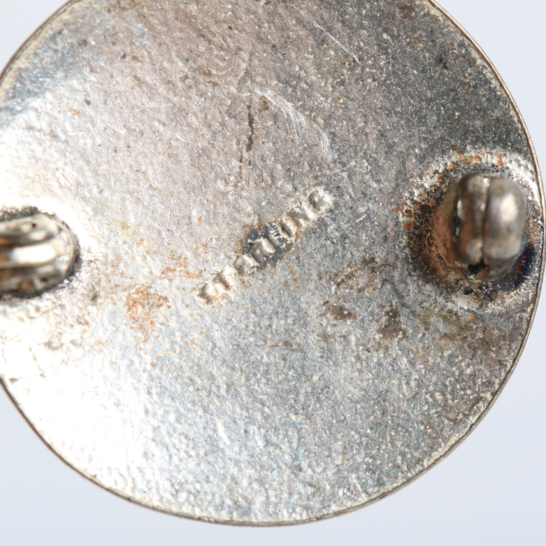 Collection of Vintage Sterling Silver and Enamel Military Pins