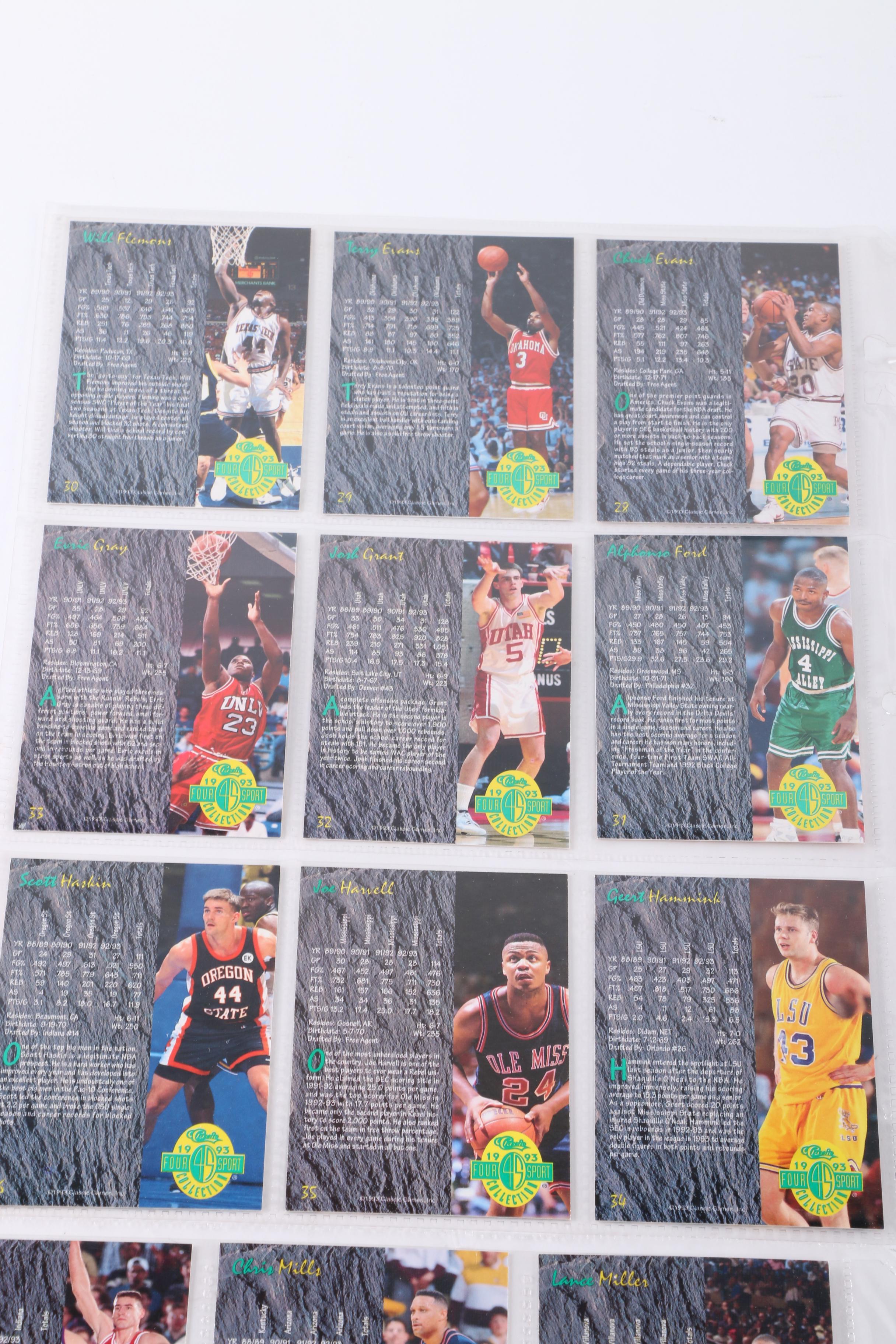 Collection of 1993 Four Sport Classics Trading Cards
