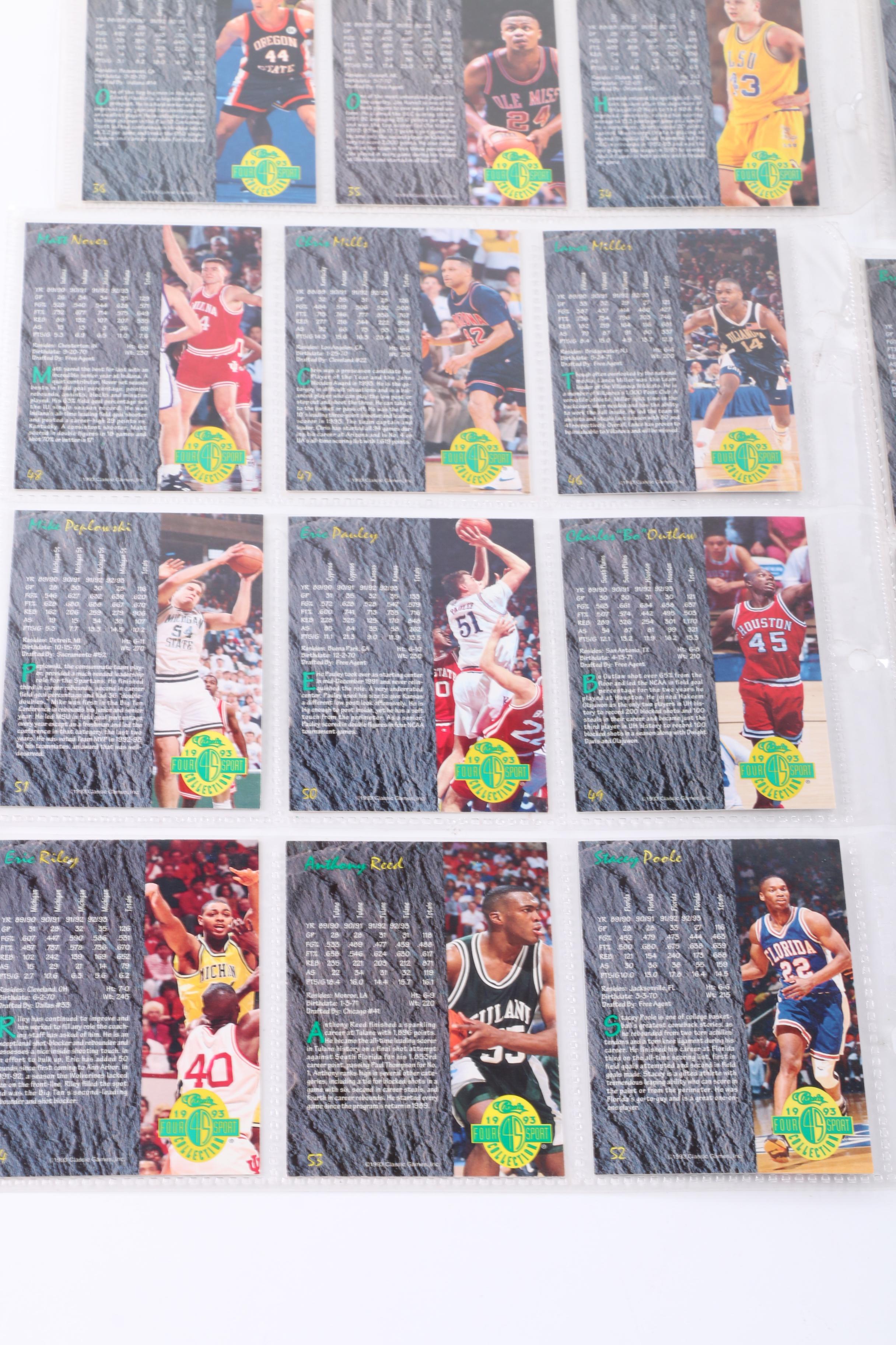 Collection of 1993 Four Sport Classics Trading Cards