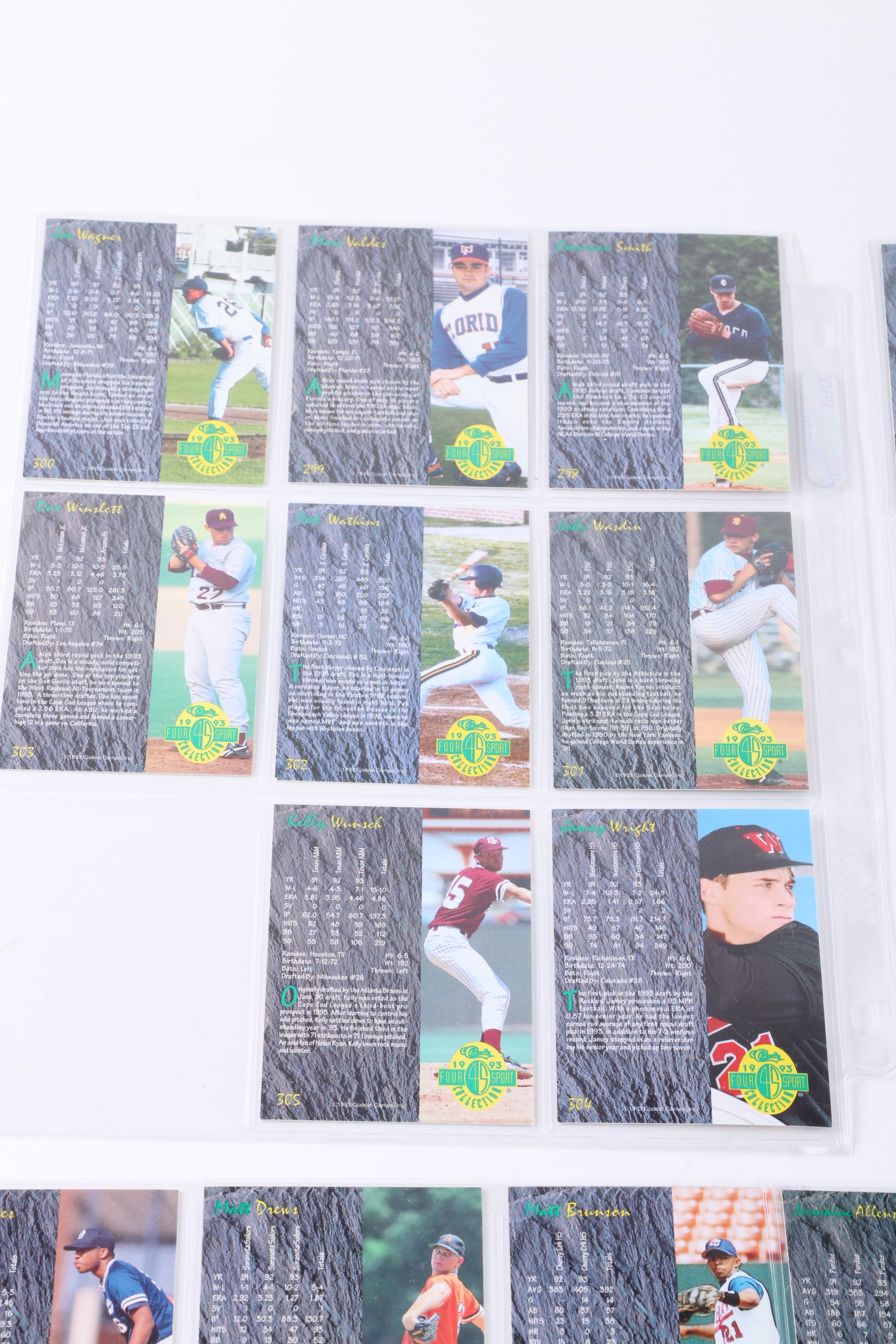 Collection of 1993 Four Sport Classics Trading Cards