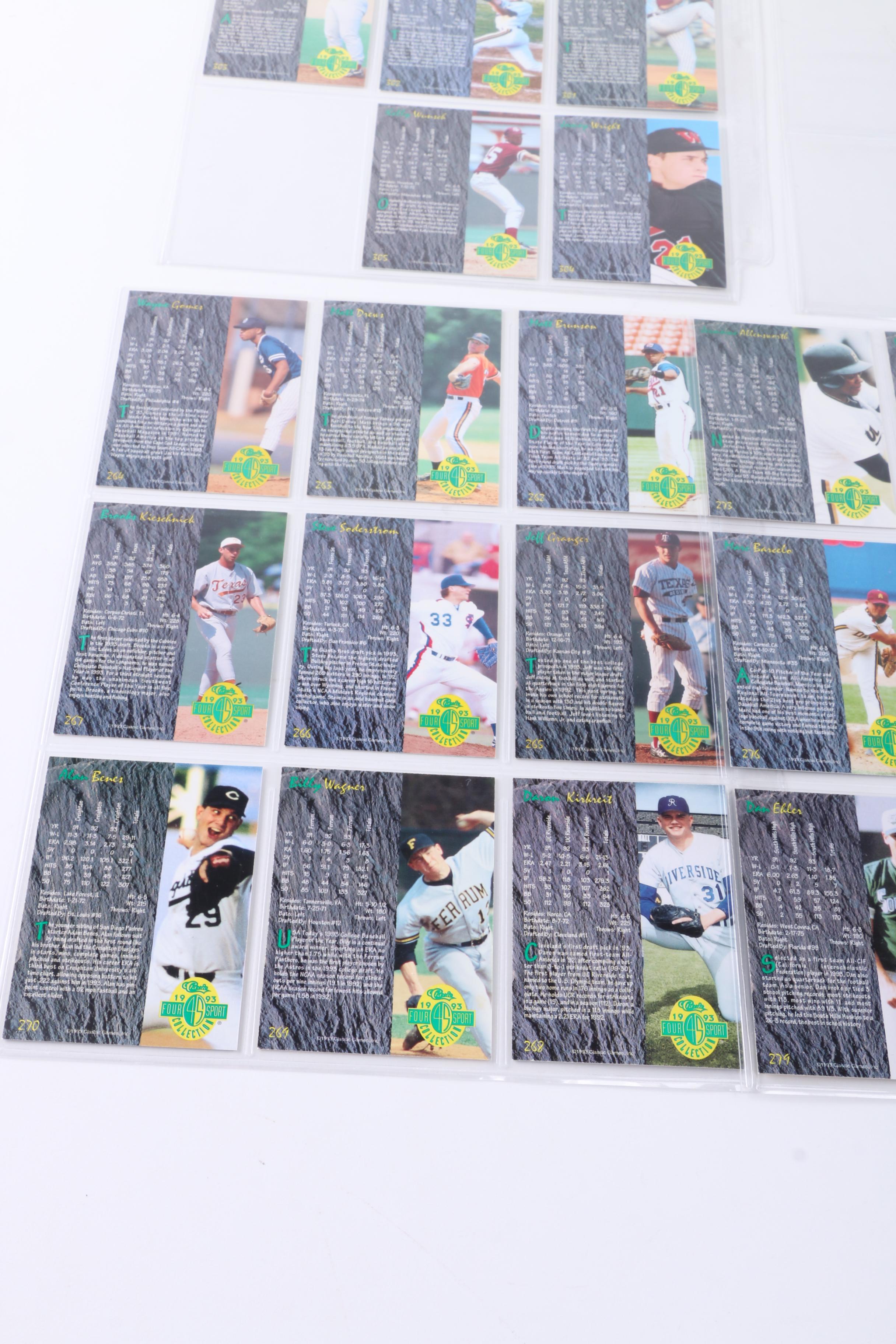 Collection of 1993 Four Sport Classics Trading Cards