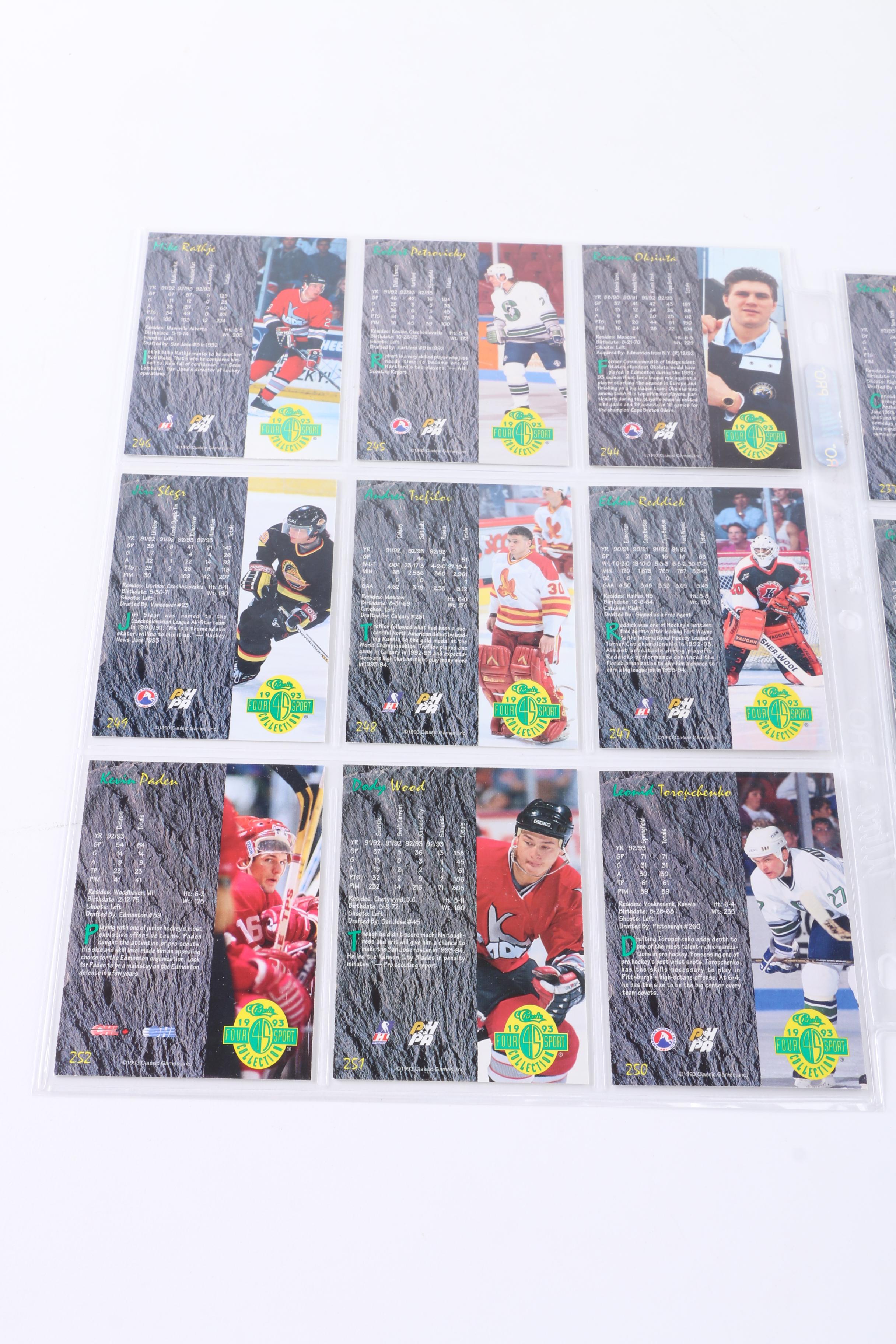 Collection of 1993 Four Sport Classics Trading Cards