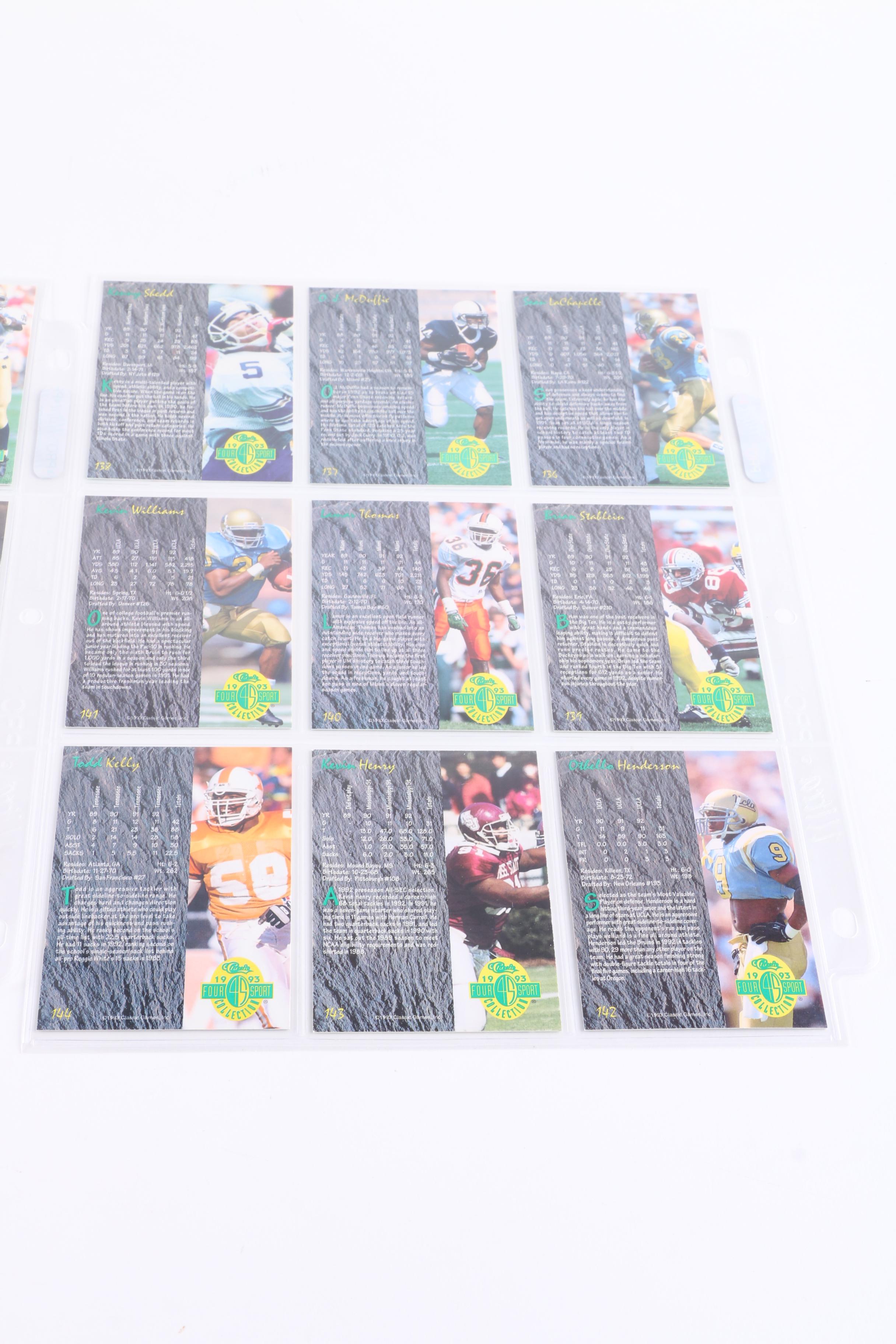 Collection of 1993 Four Sport Classics Trading Cards