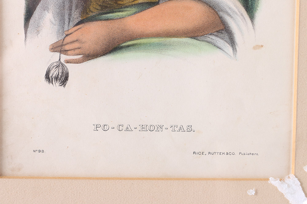 McKenney and Hall Lithographs From "History of The Indian Tribes of North America"