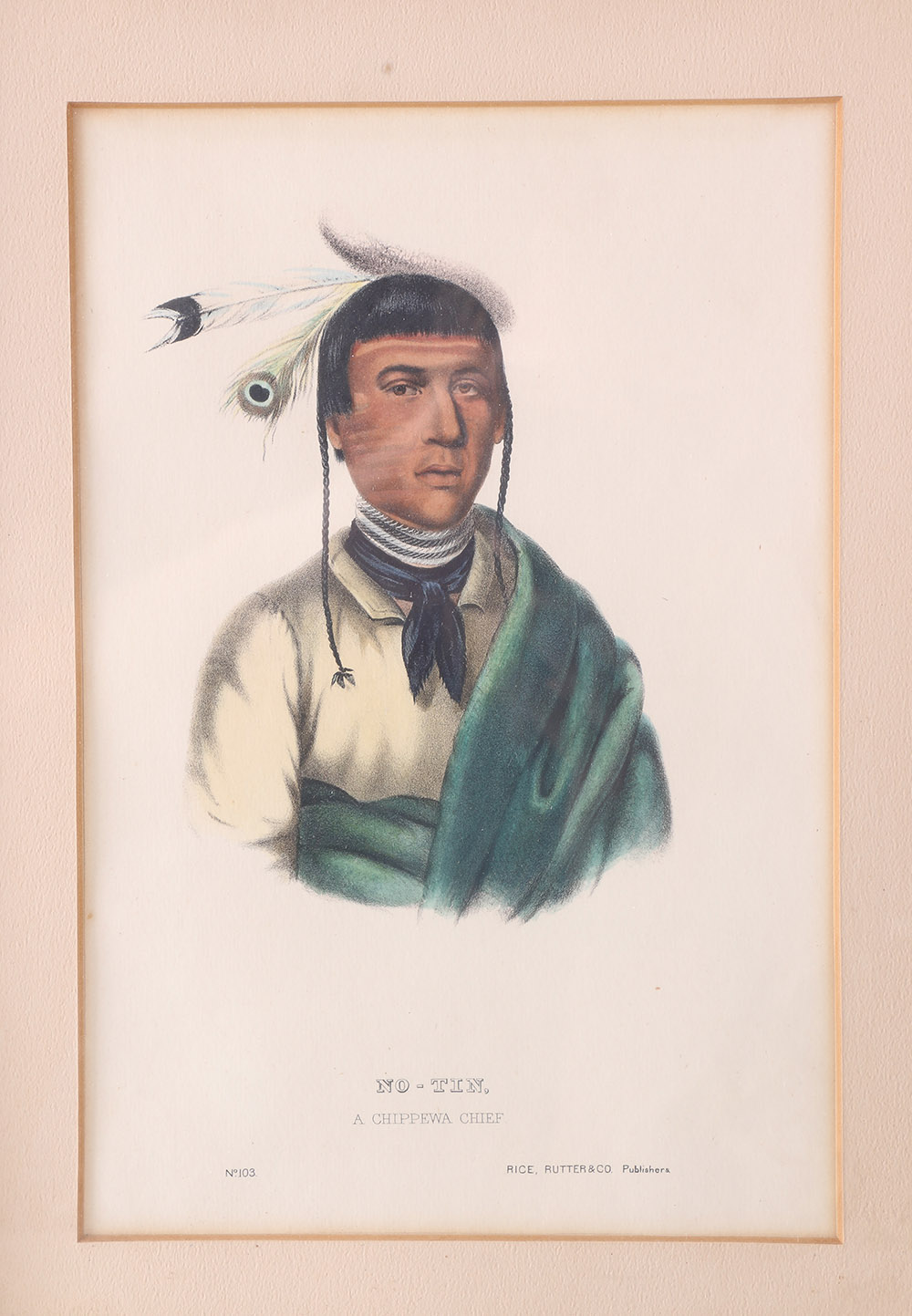 McKenney and Hall Lithographs From "History of The Indian Tribes of North America"