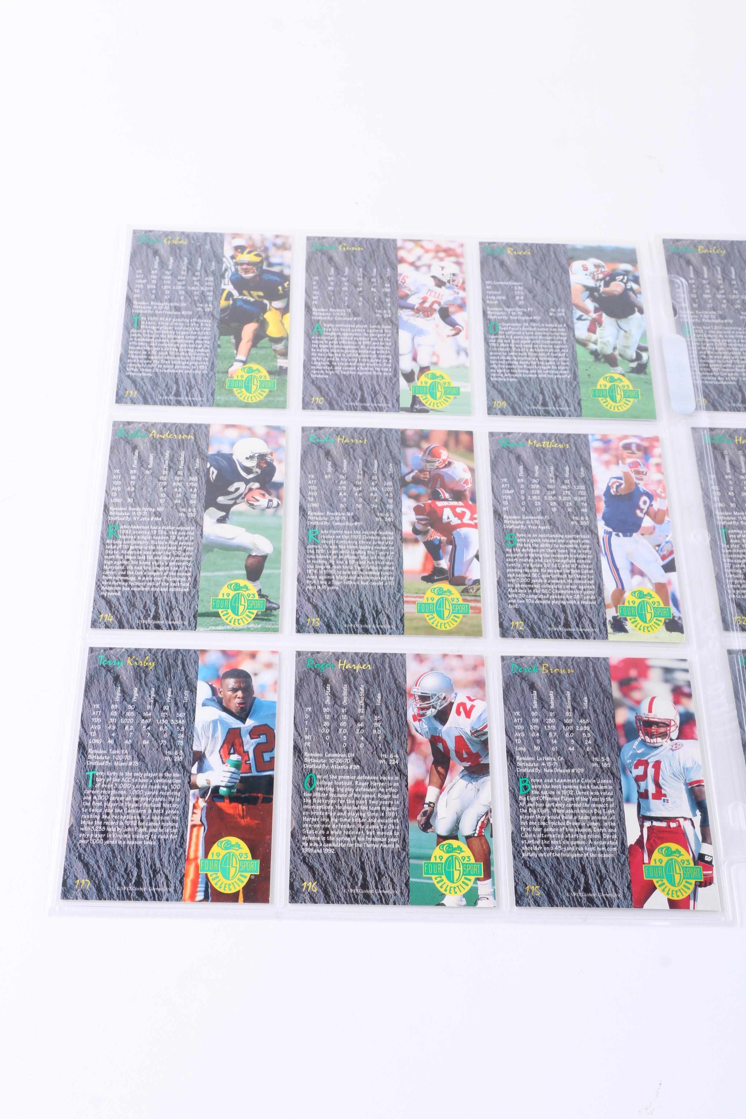 Collection of 1993 Four Sport Classics Trading Cards