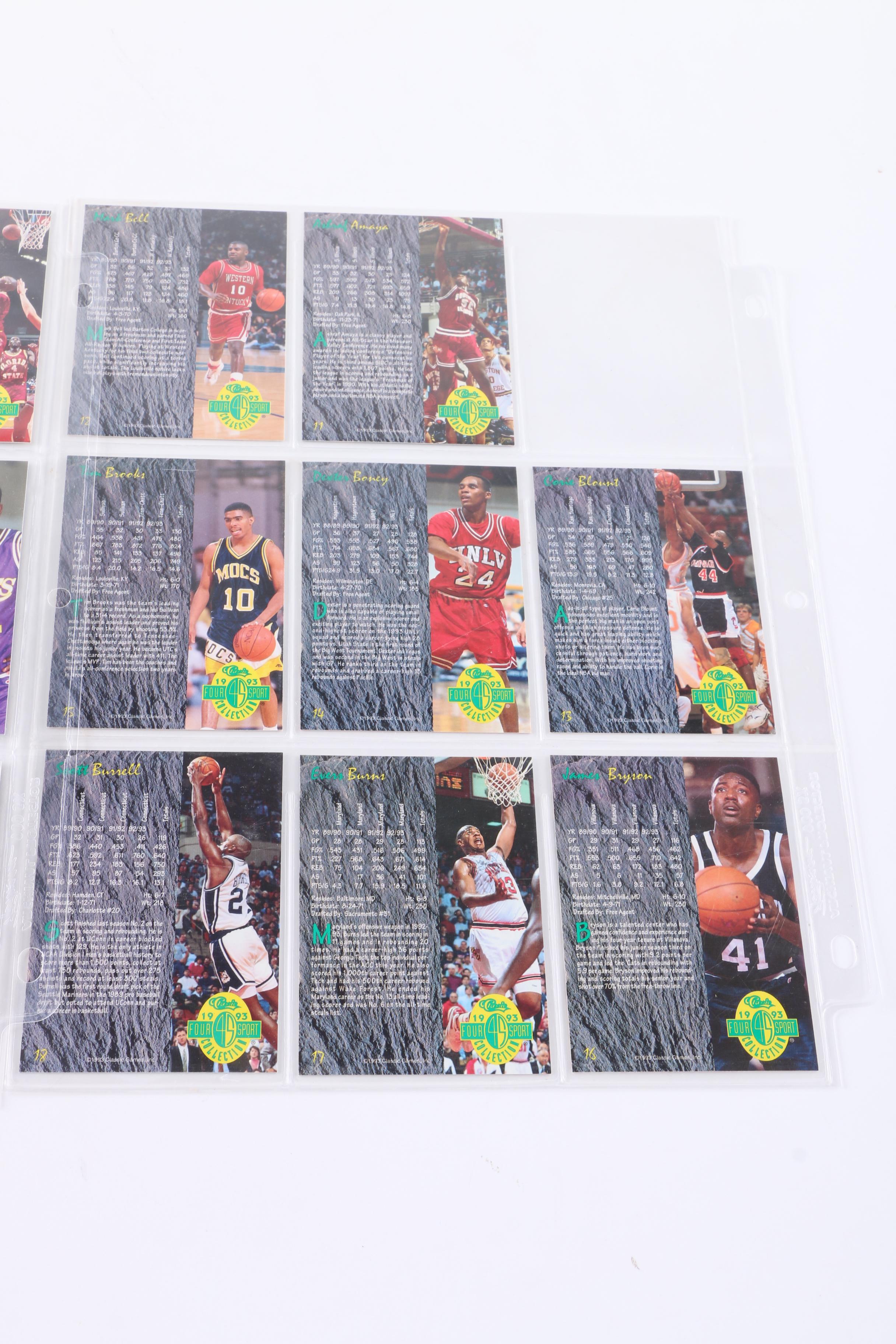 Collection of 1993 Four Sport Classics Trading Cards