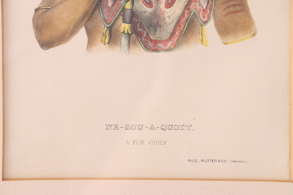 McKenney and Hall Lithographs From "History of The Indian Tribes of North America"