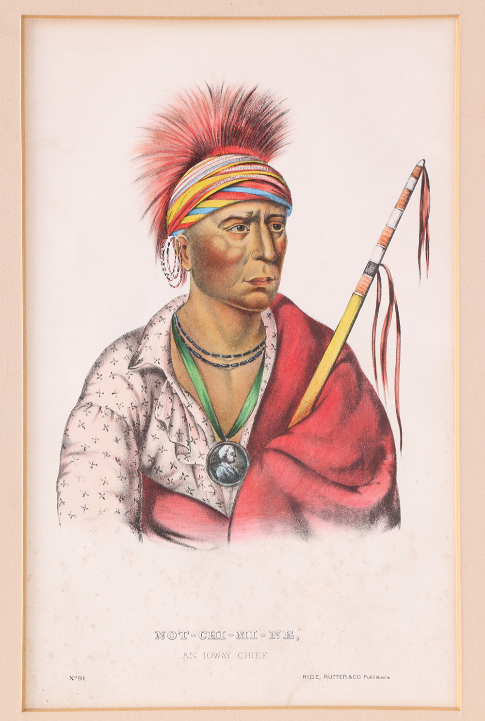 McKenney and Hall Lithographs From "History of The Indian Tribes of North America"