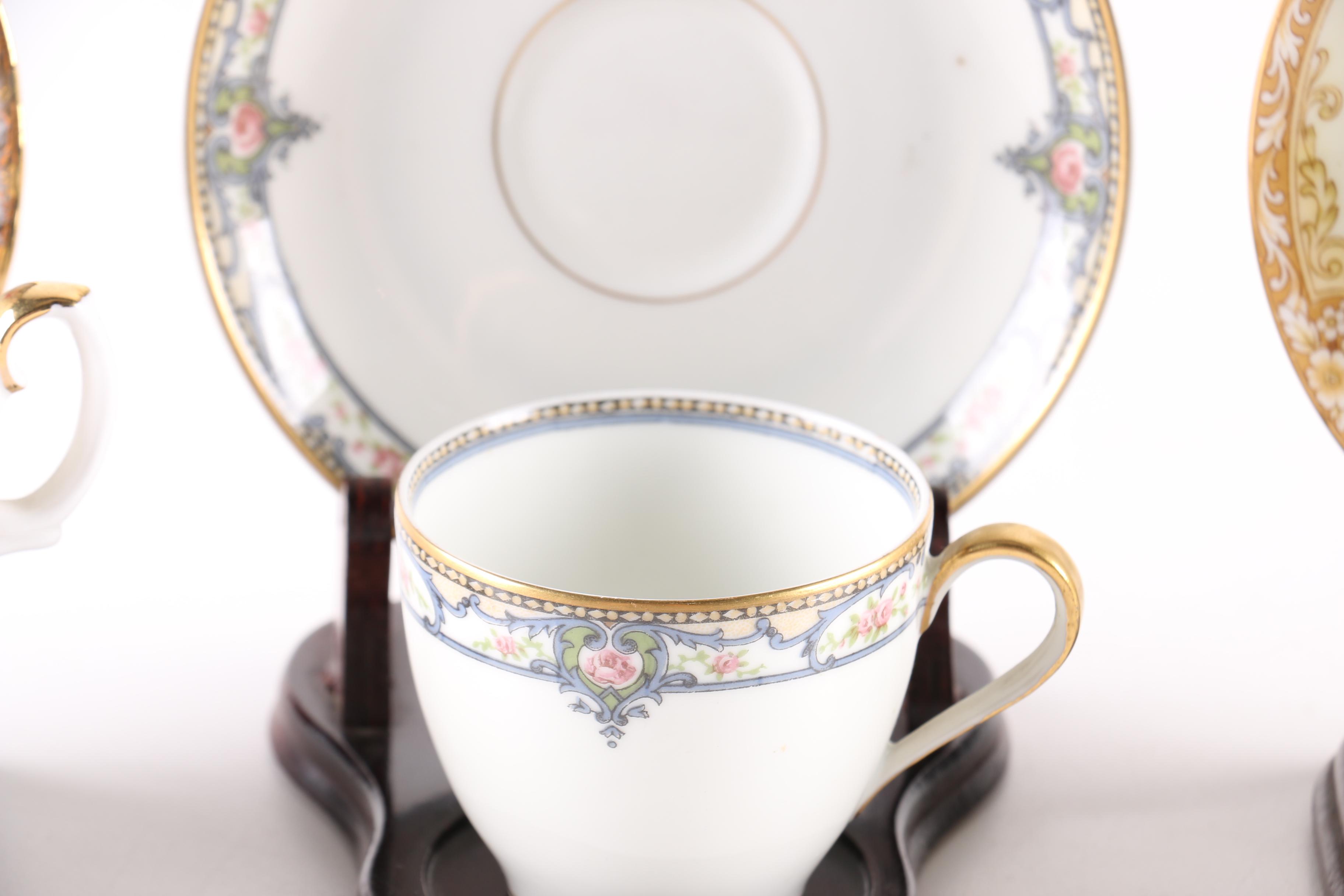 Teacups and Saucer Sets Featuring Haviland