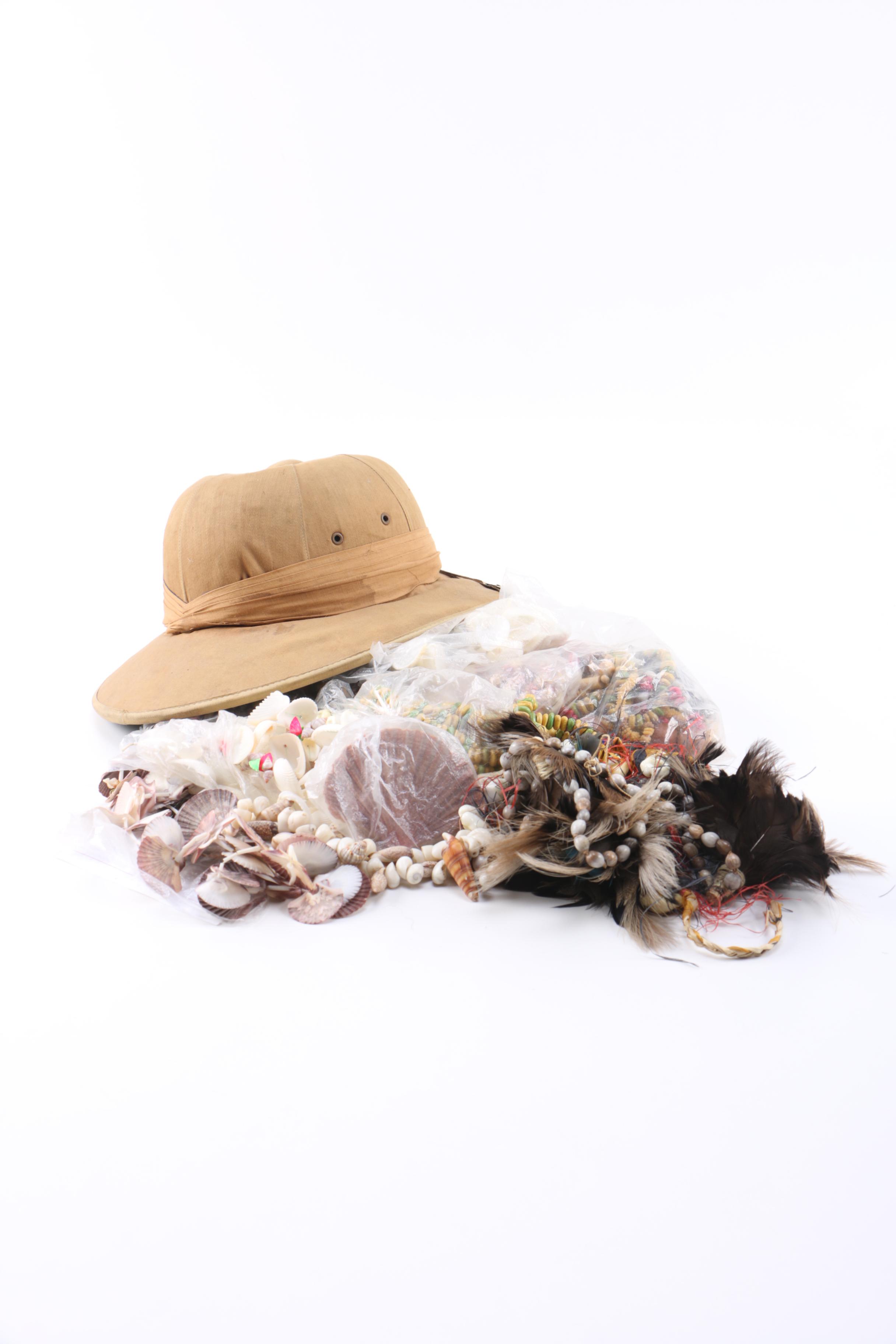 Costume Pieces Including Safari Style Hat