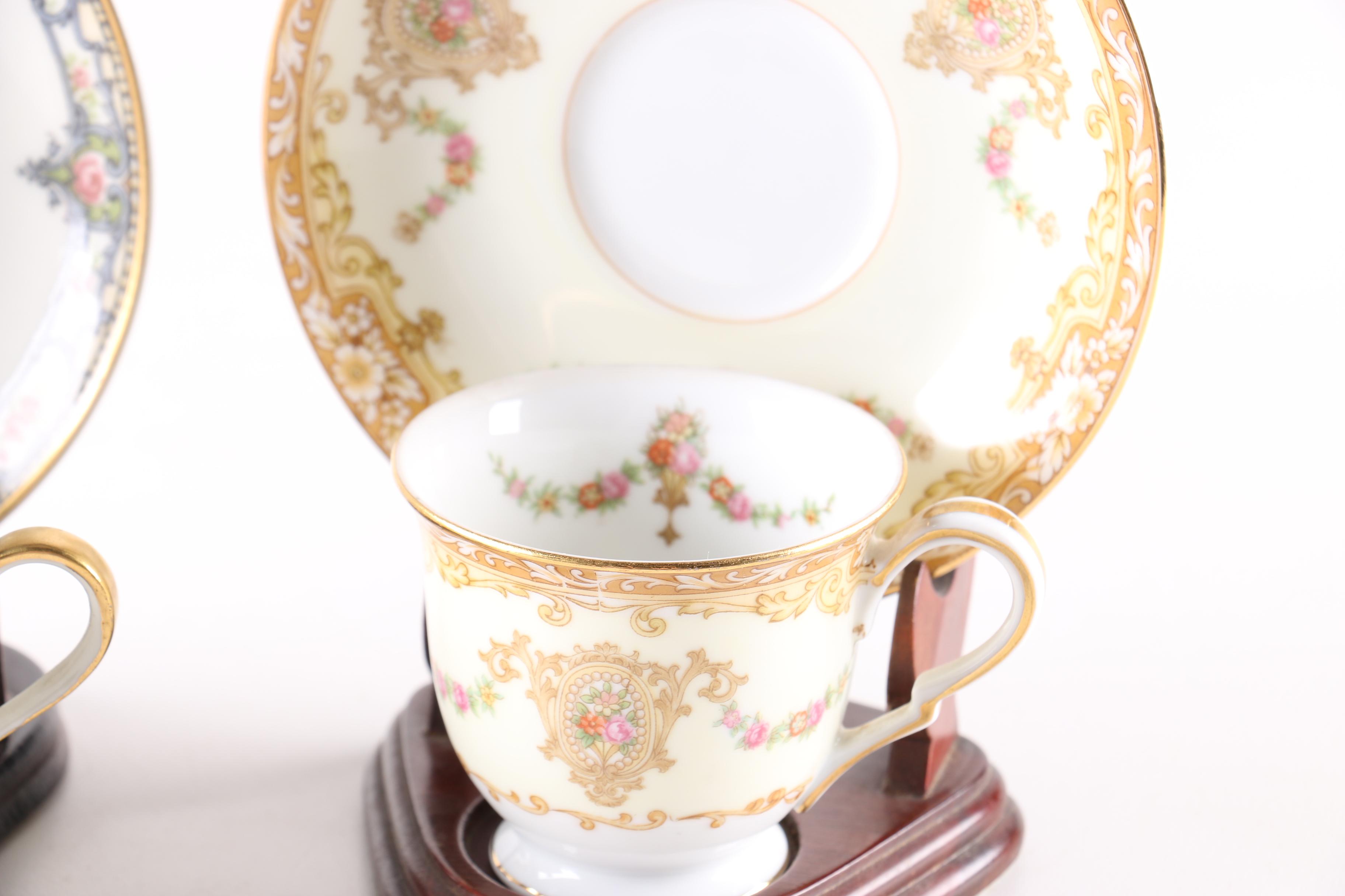 Teacups and Saucer Sets Featuring Haviland