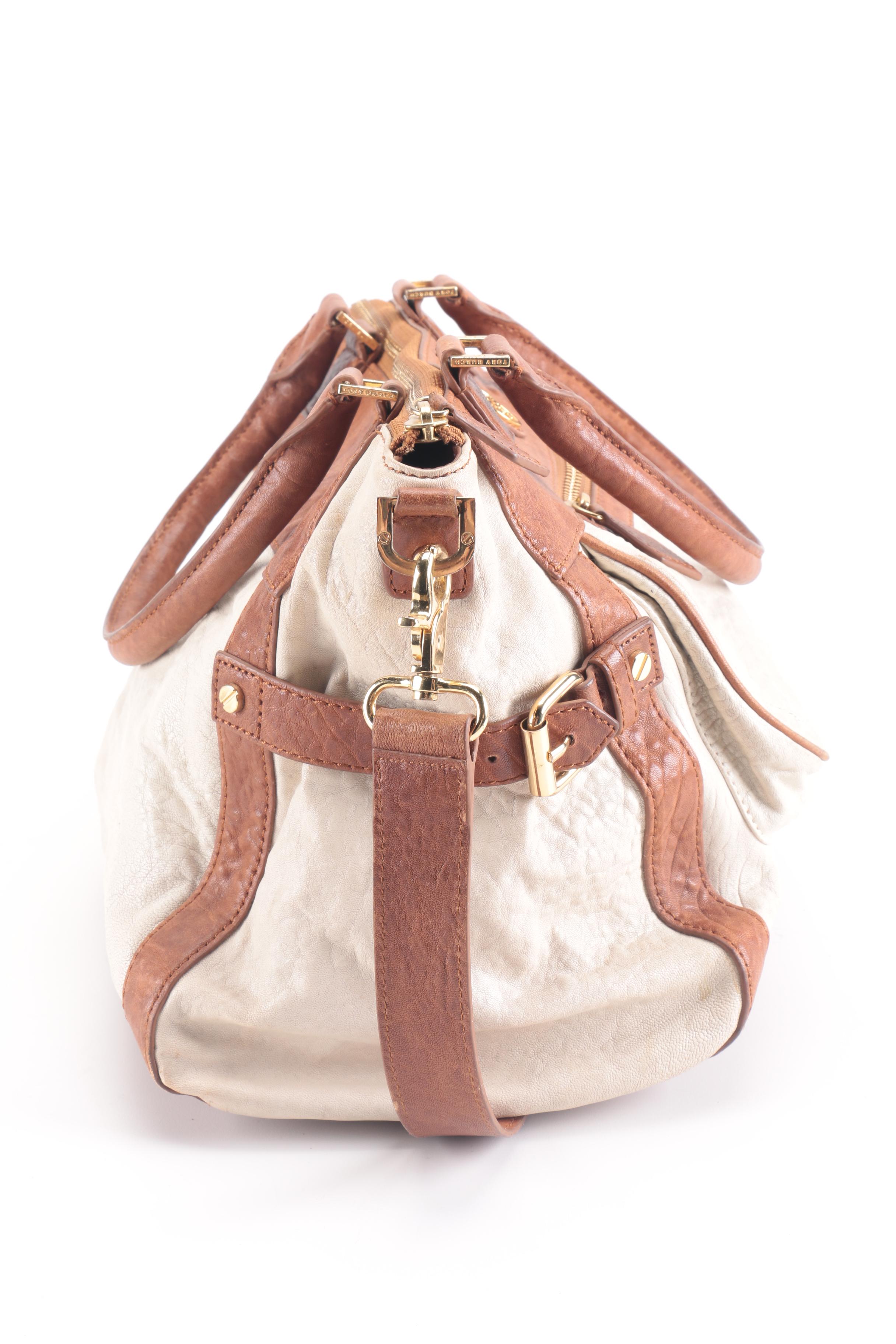 Tory Burch Dual-Tone Leather Handbag