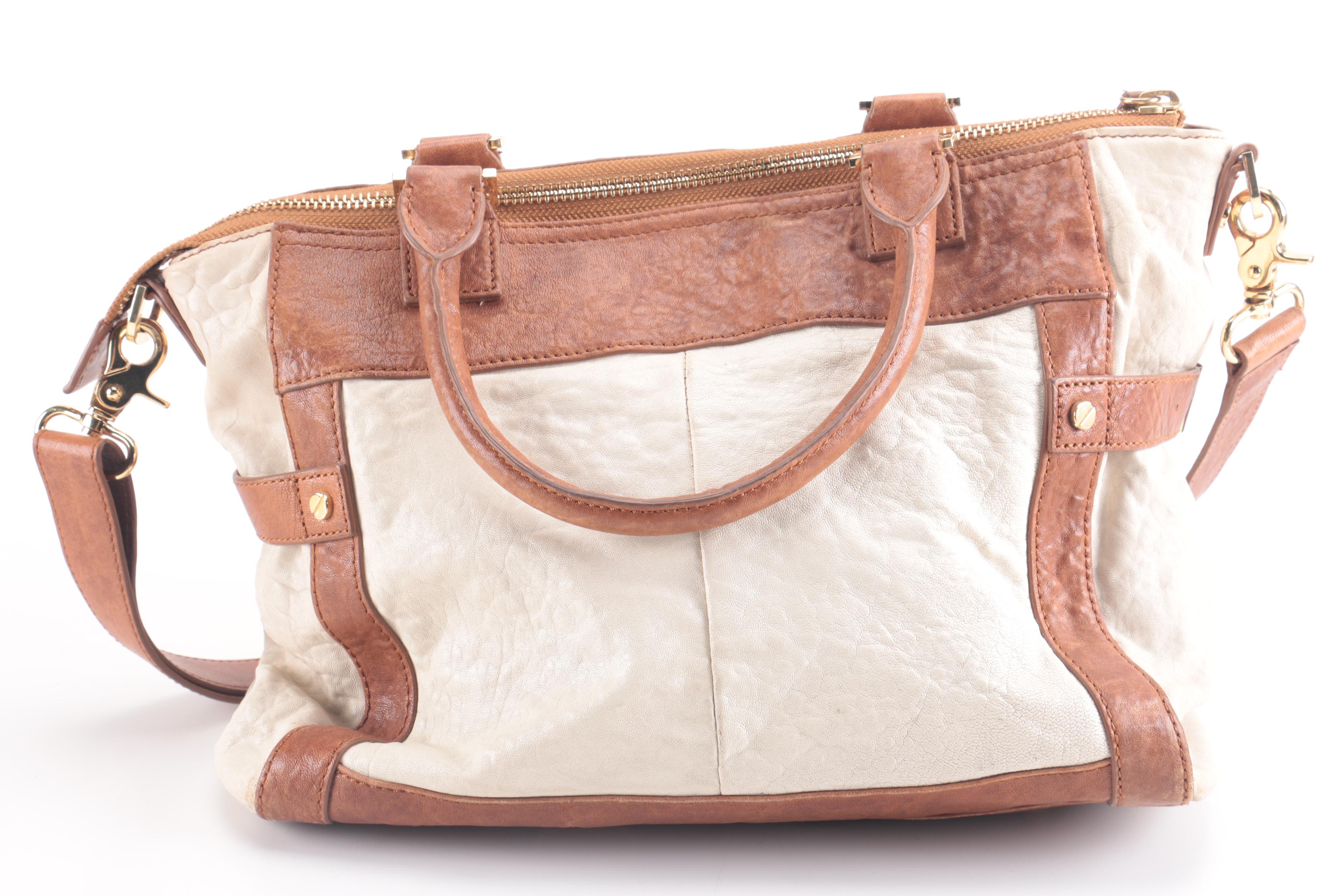 Tory Burch Dual-Tone Leather Handbag