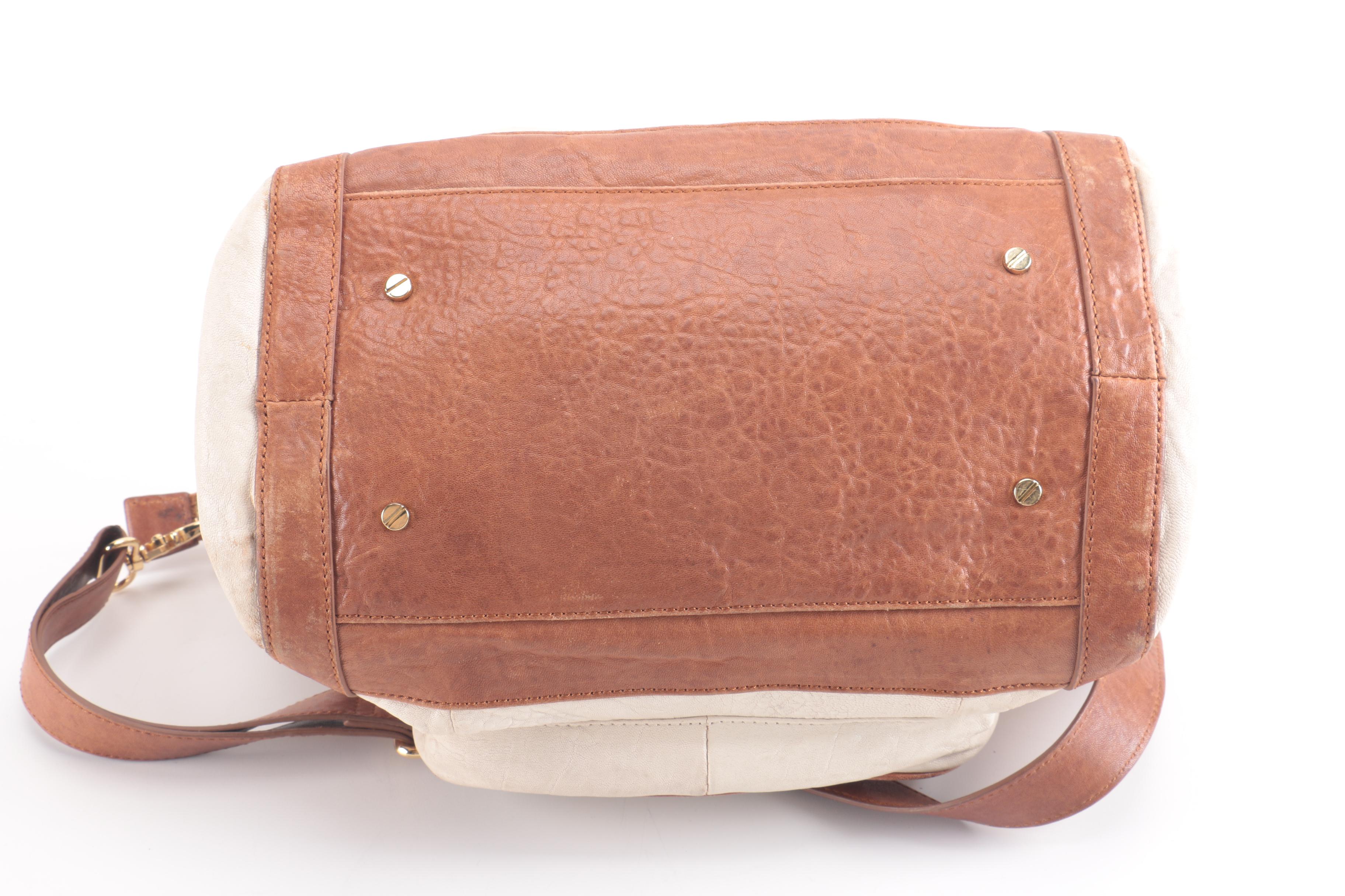 Tory Burch Dual-Tone Leather Handbag