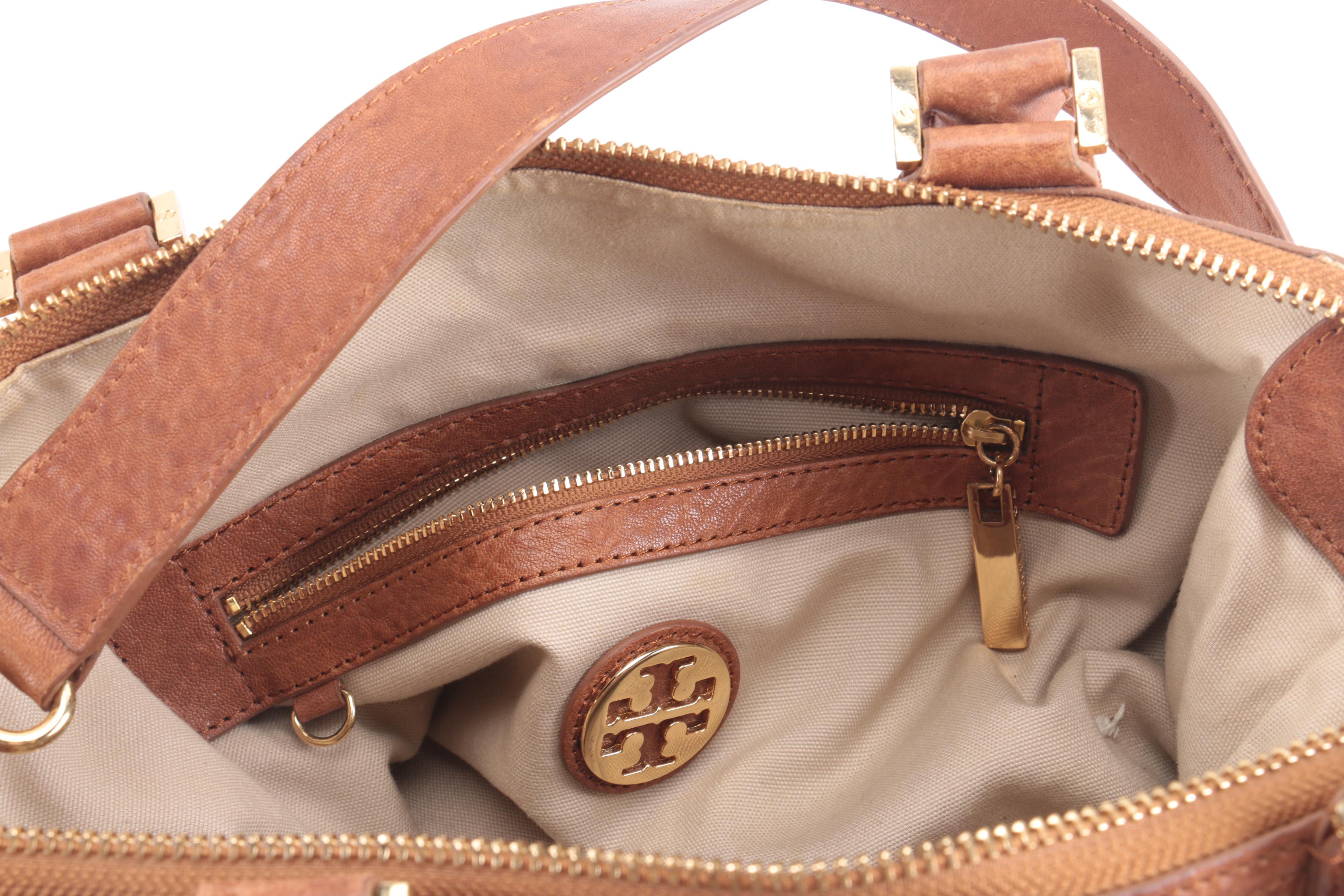 Tory Burch Dual-Tone Leather Handbag