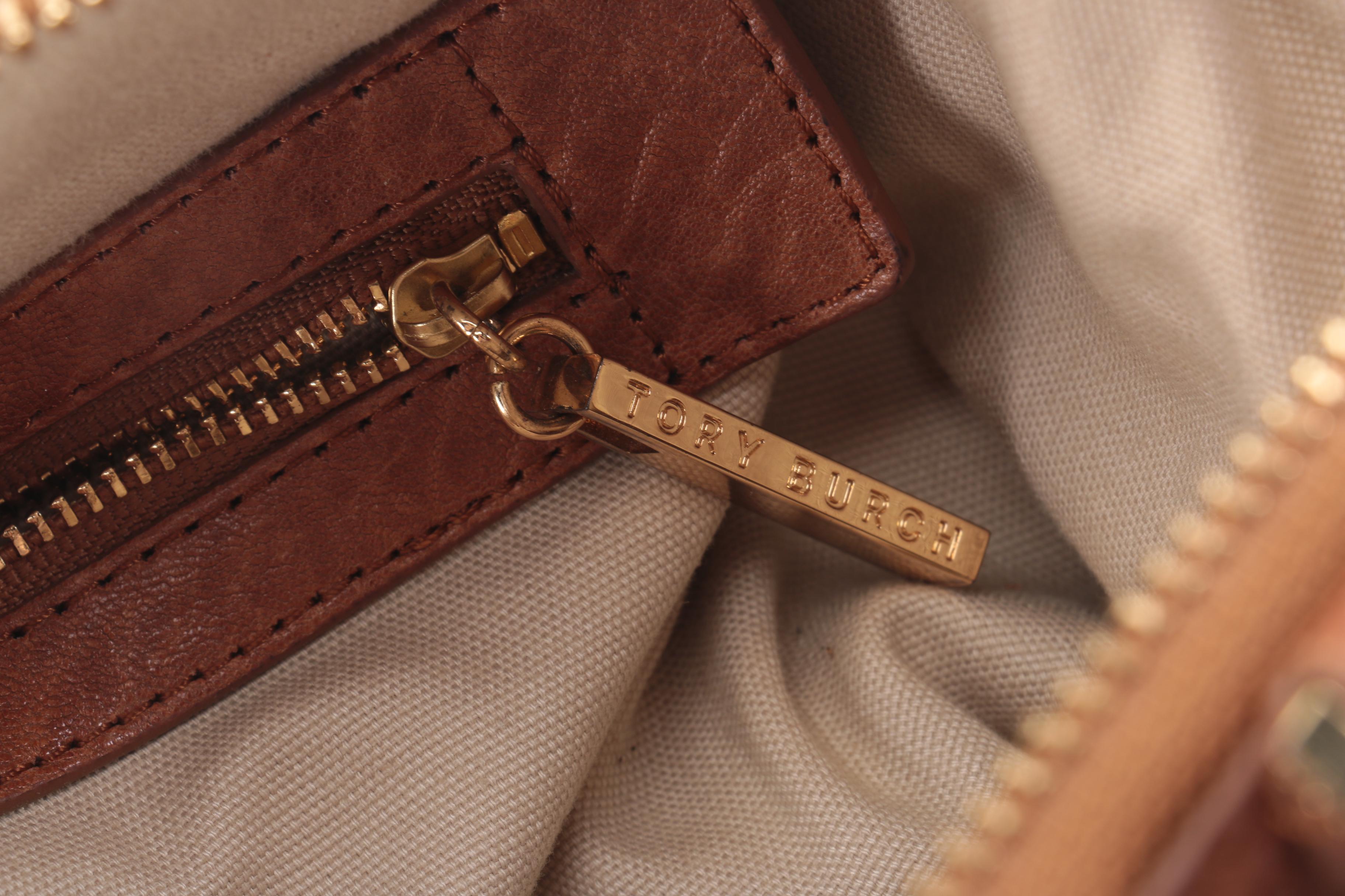 Tory Burch Dual-Tone Leather Handbag