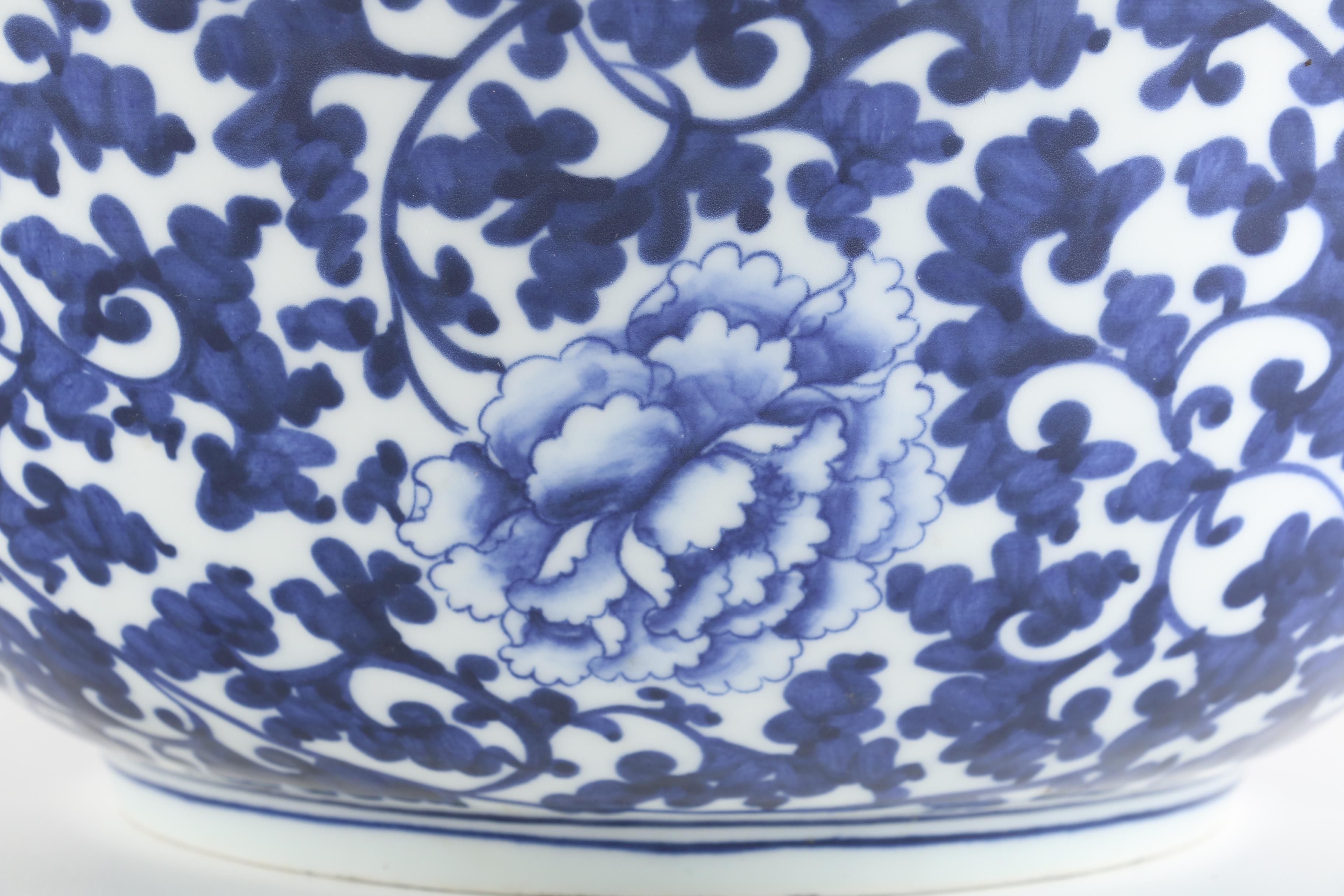 East Asian Blue and White Ceramic Bowls