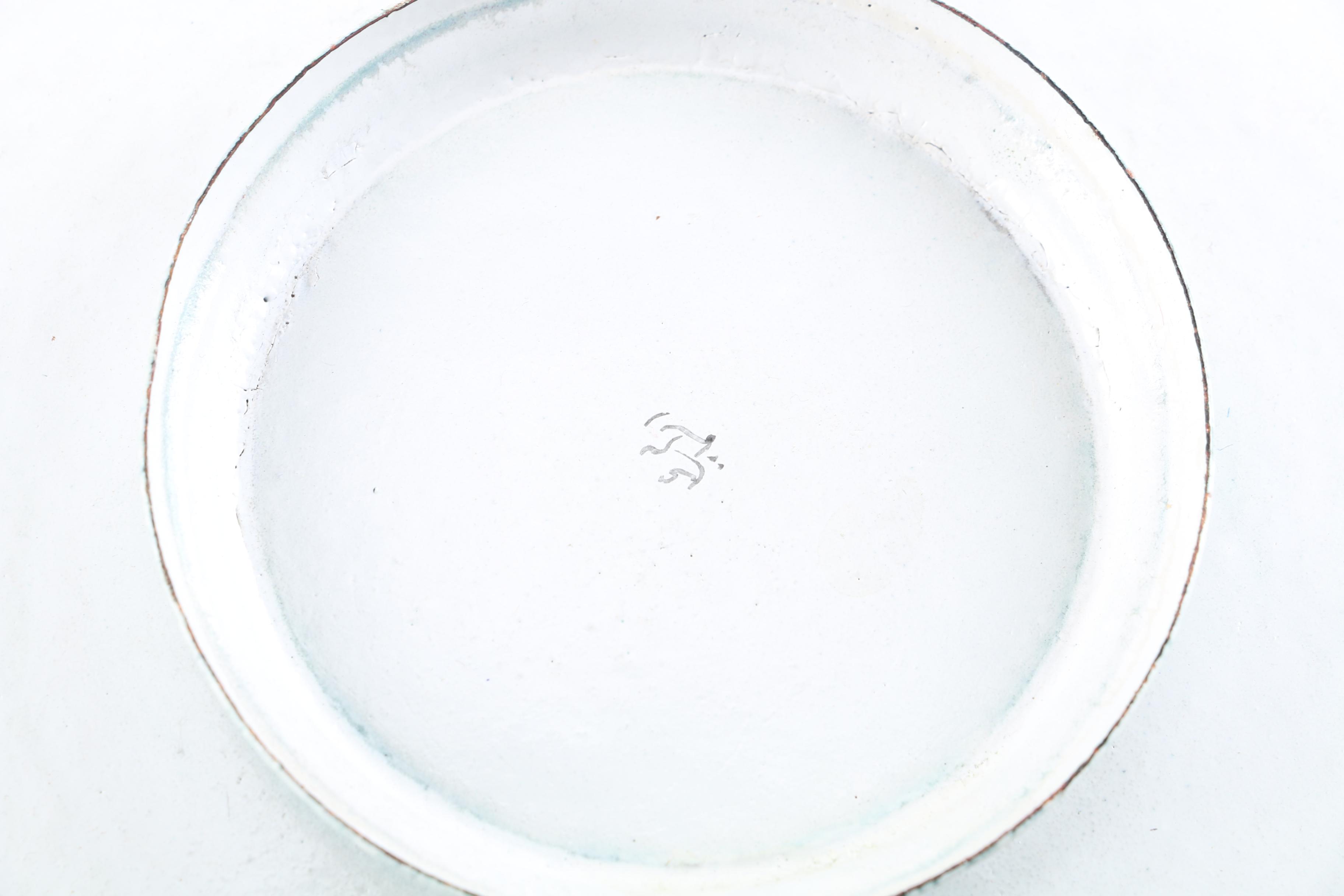 Hand-Painted Enameled Metal Iznik-Style Plates