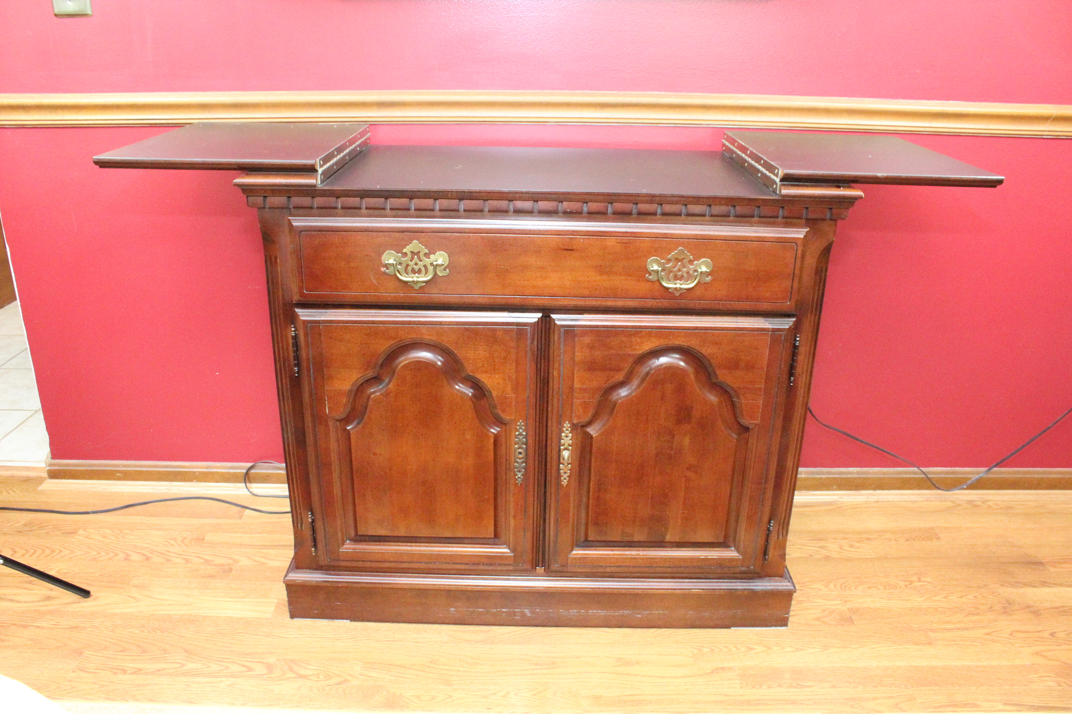 Flip Top Console Cabinet