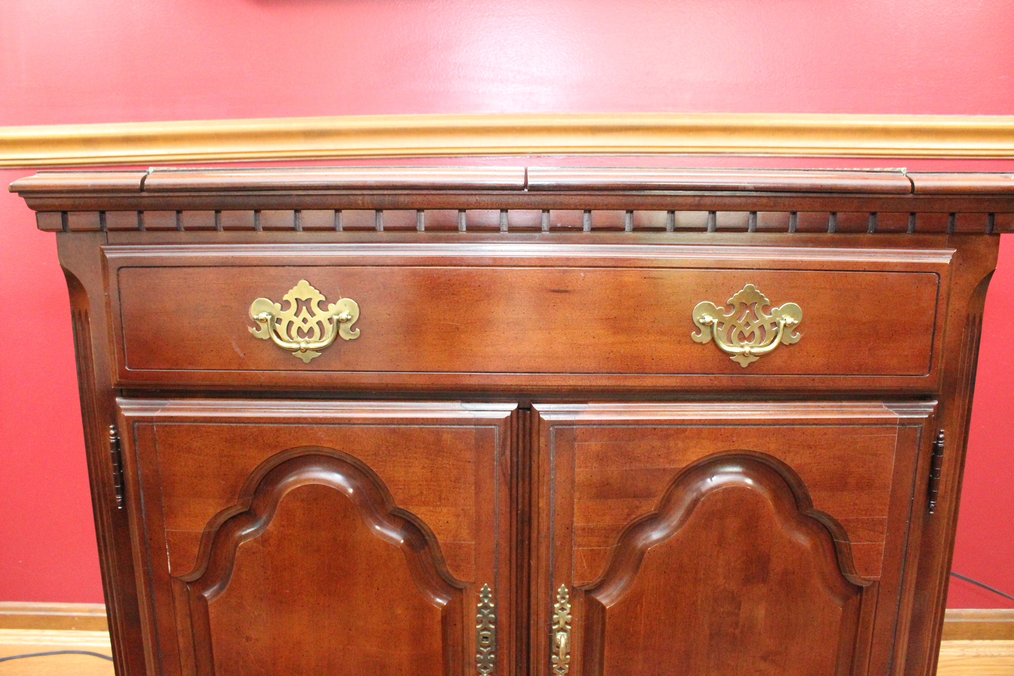 Flip Top Console Cabinet