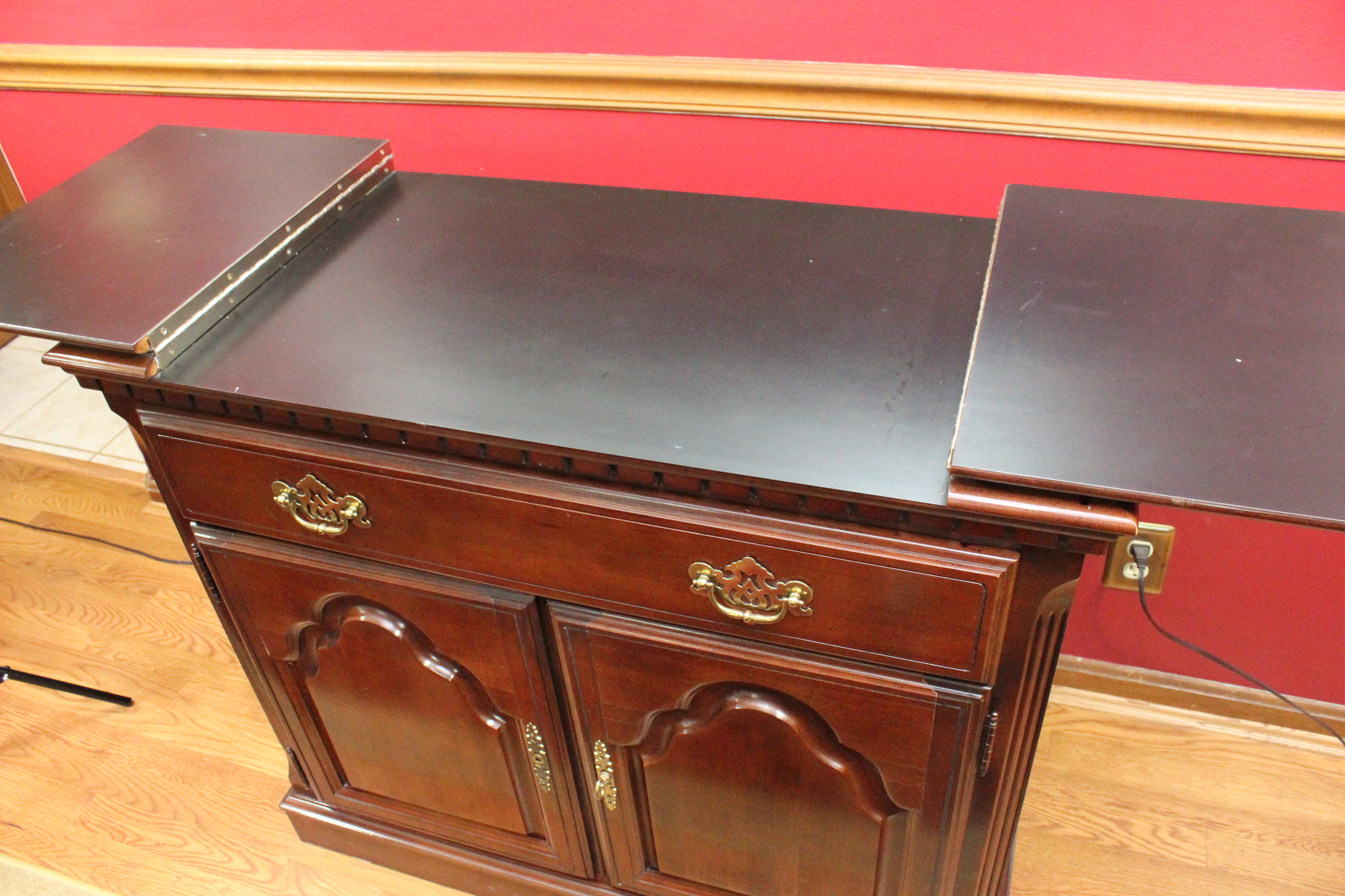 Flip Top Console Cabinet