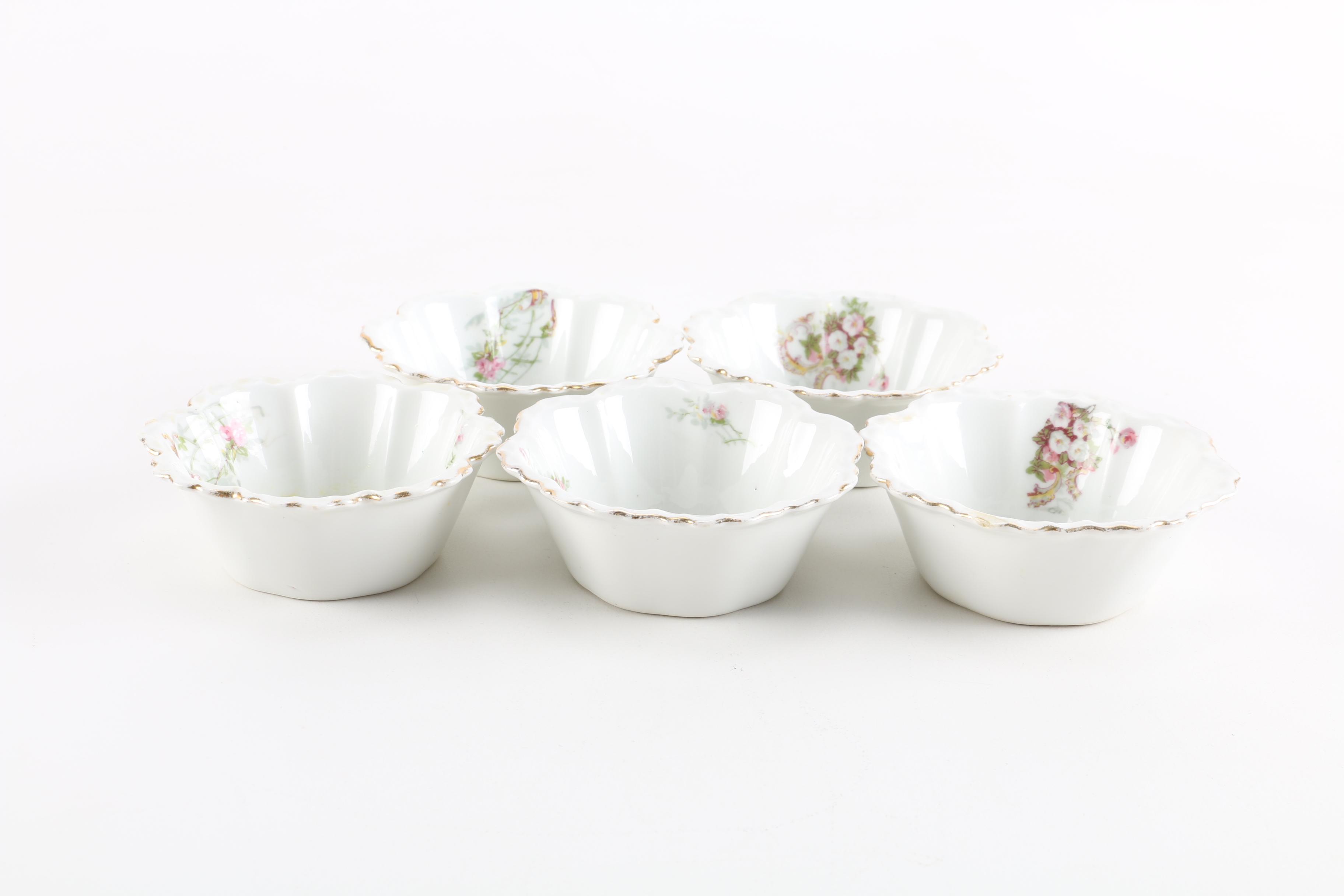 E. Gerard et Dufraisseix French Porcelain Bowl Set