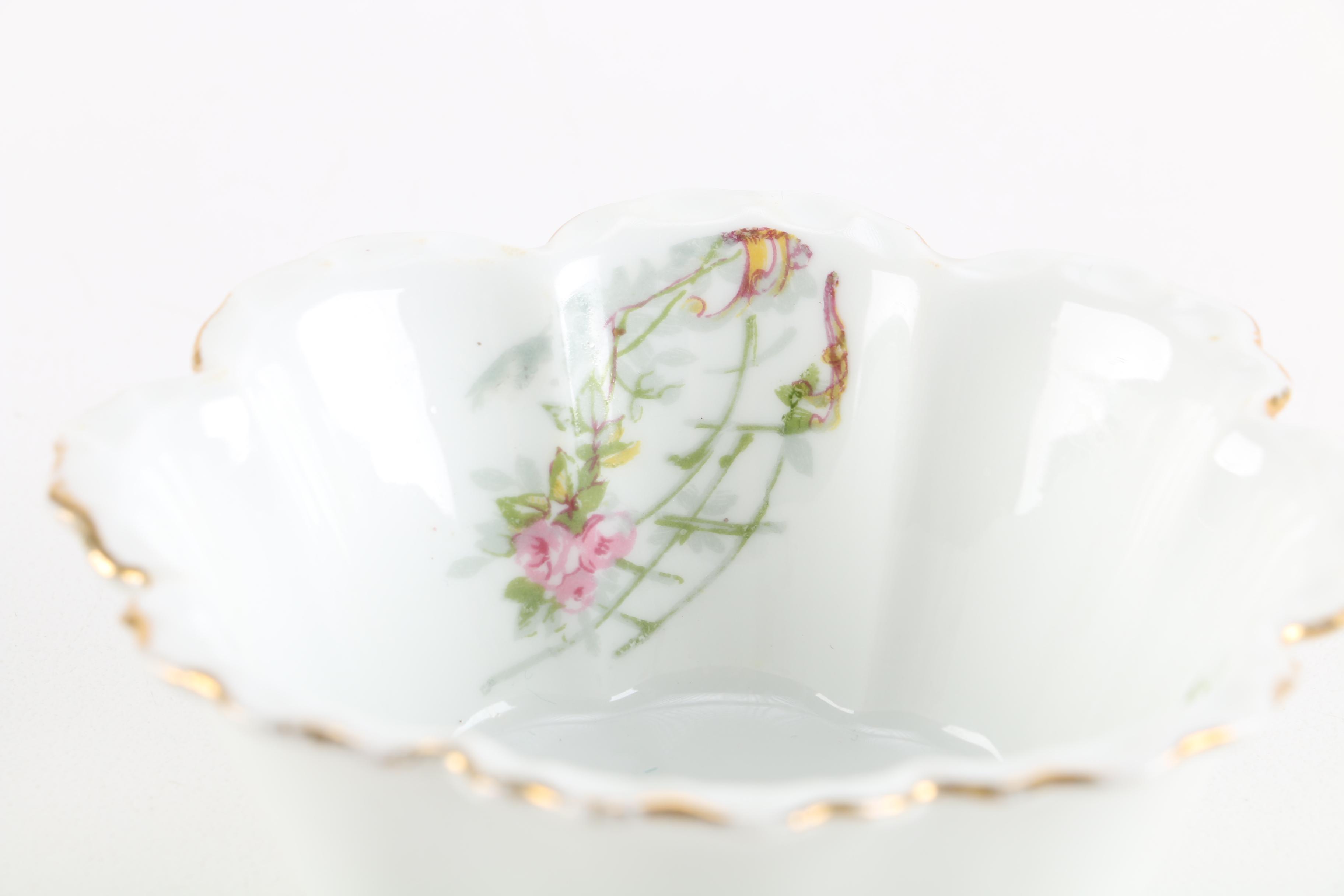 E. Gerard et Dufraisseix French Porcelain Bowl Set