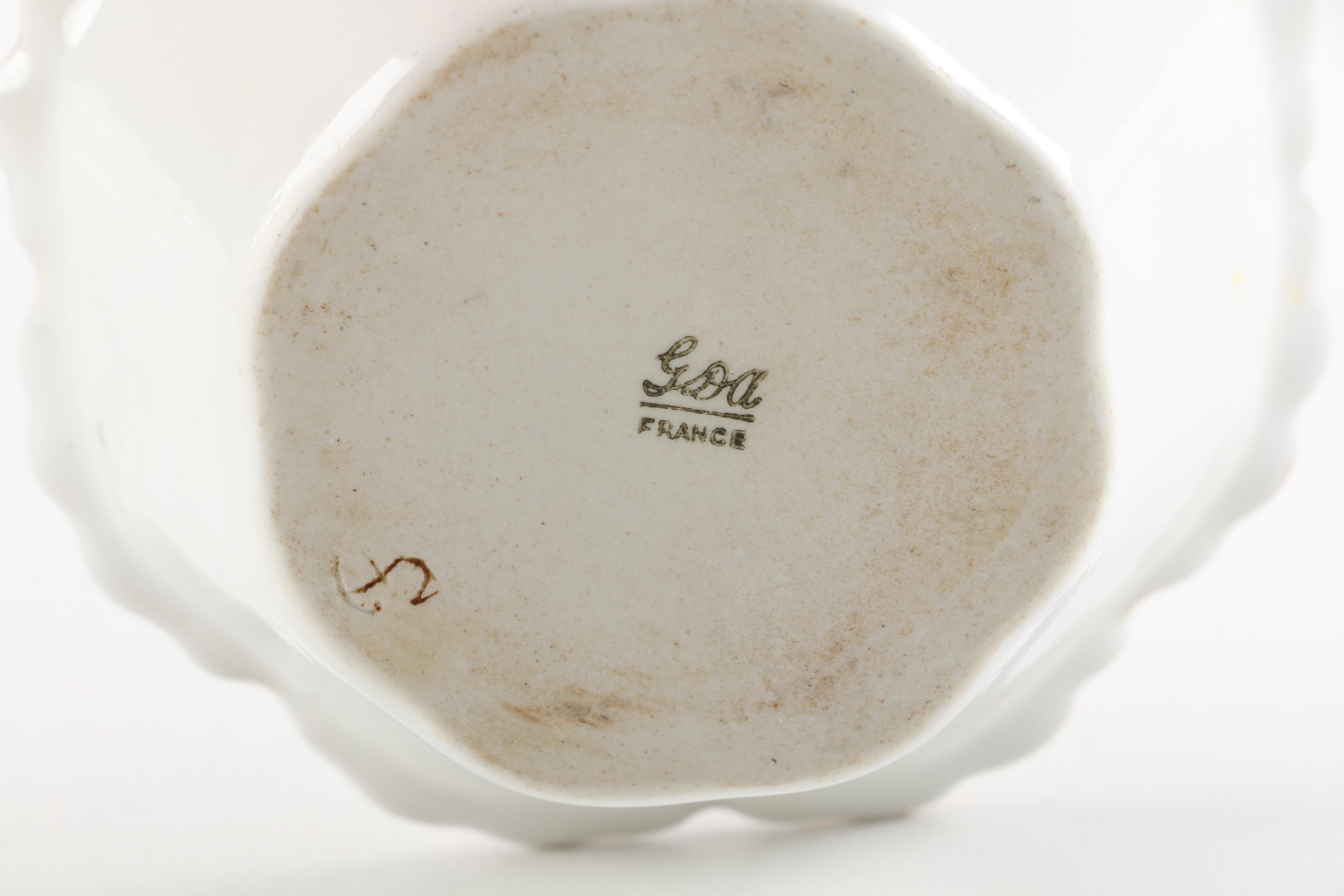 E. Gerard et Dufraisseix French Porcelain Bowl Set