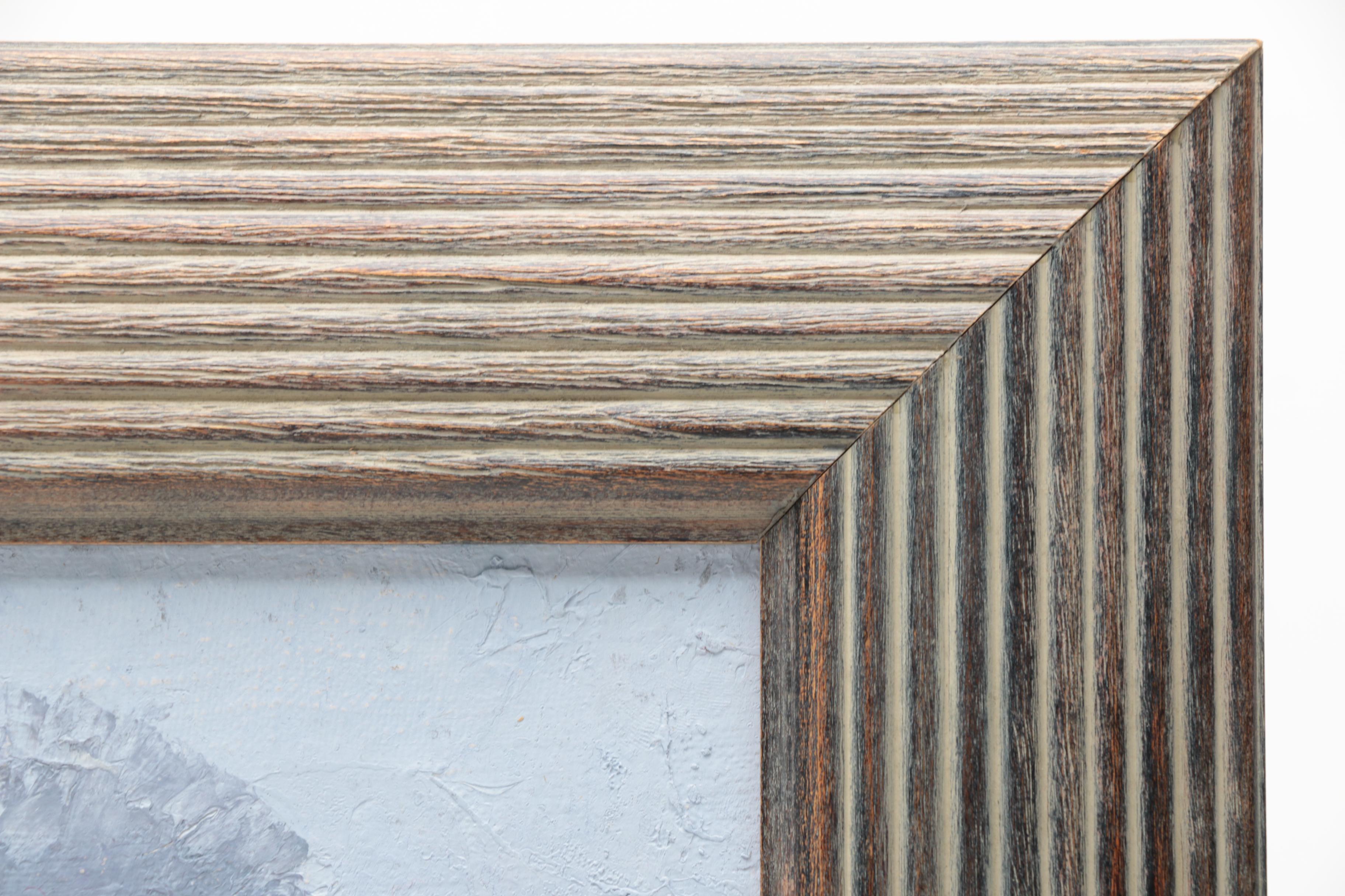 Oil Painting on Canvas of a Russian Winter Street