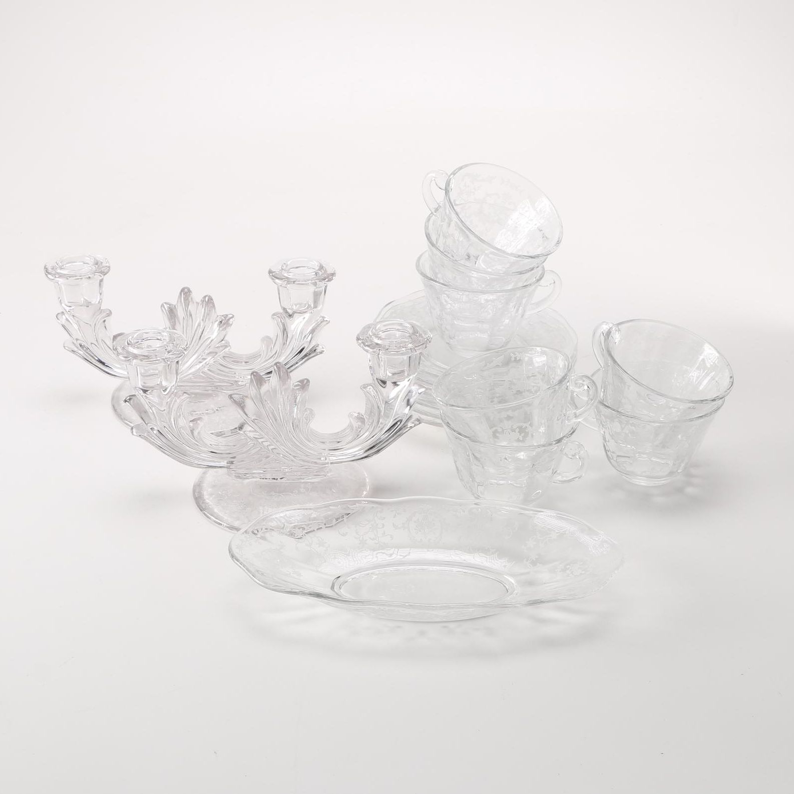 Etched Glass Tableware