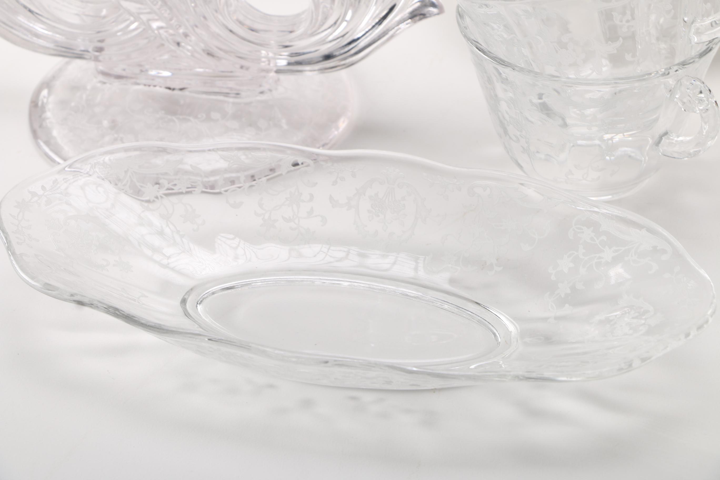 Etched Glass Tableware