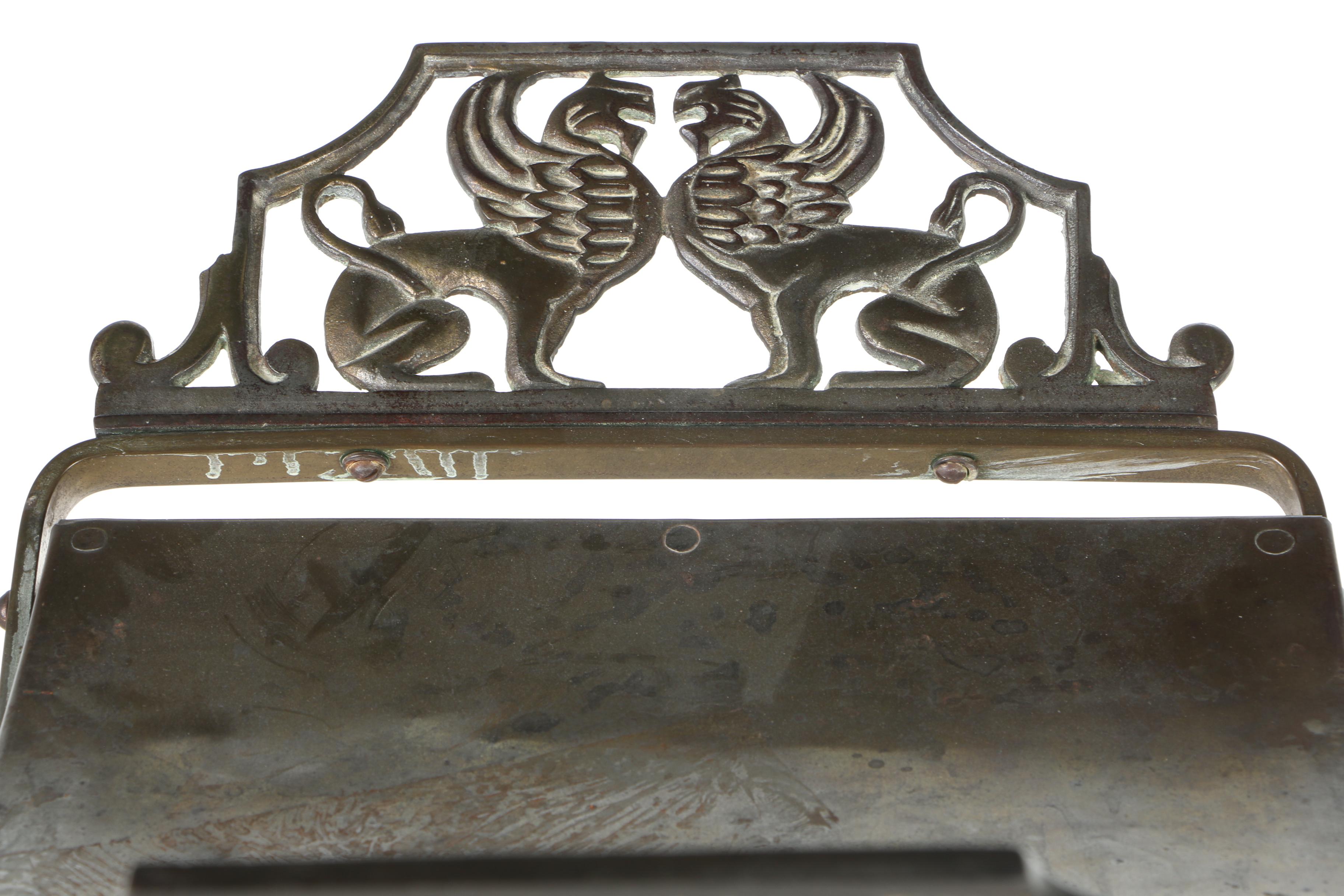 Vintage Brass Tone Stool With X-Base