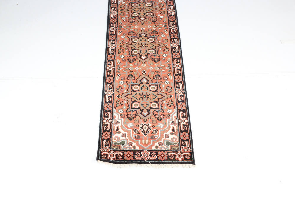 Hand Knotted Indo-Persian Heriz Style Carpet Runner